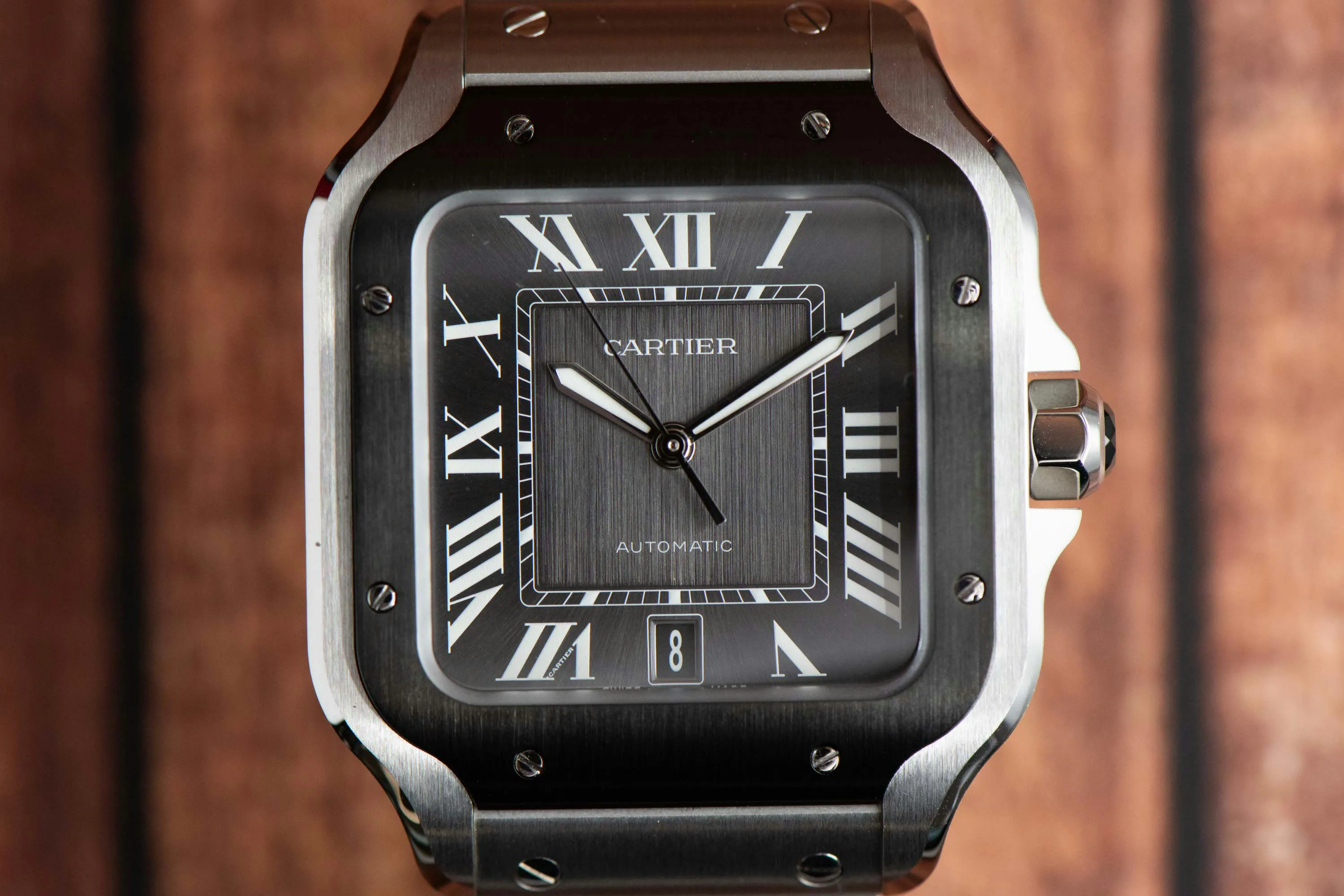 Cartier Santos WSSA0037 39mm Stainless steel Gray 4