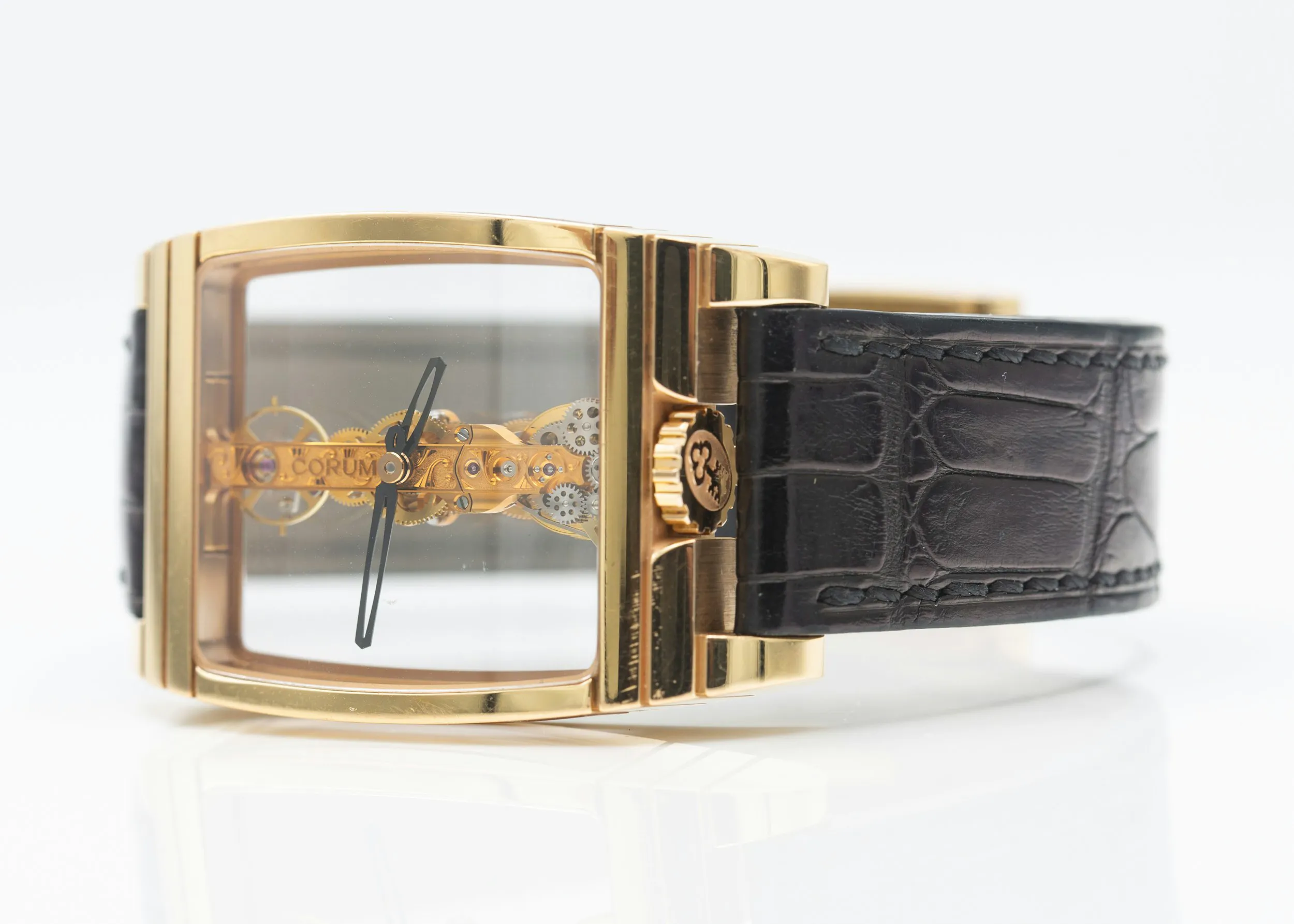 Corum Golden Bridge 113.550.55.F 32mm Yellow gold Skeletonized 11