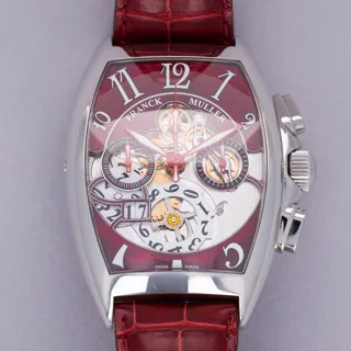 Franck Muller Cintree Curvex 8083 CC GD FO Stainless steel Red