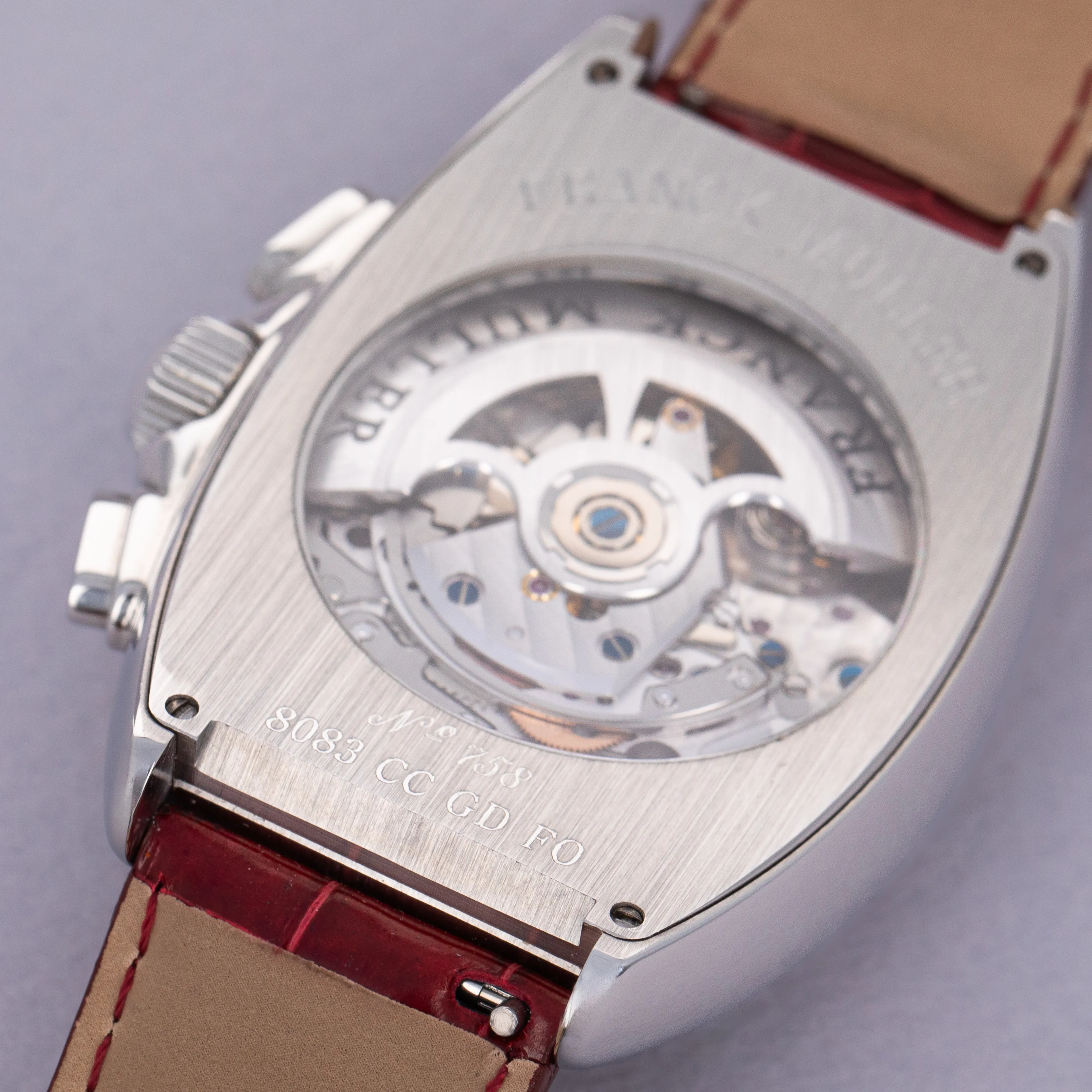 Franck Muller Cintree Curvex 8083 CC GD FO 40mm Stainless steel Red 4