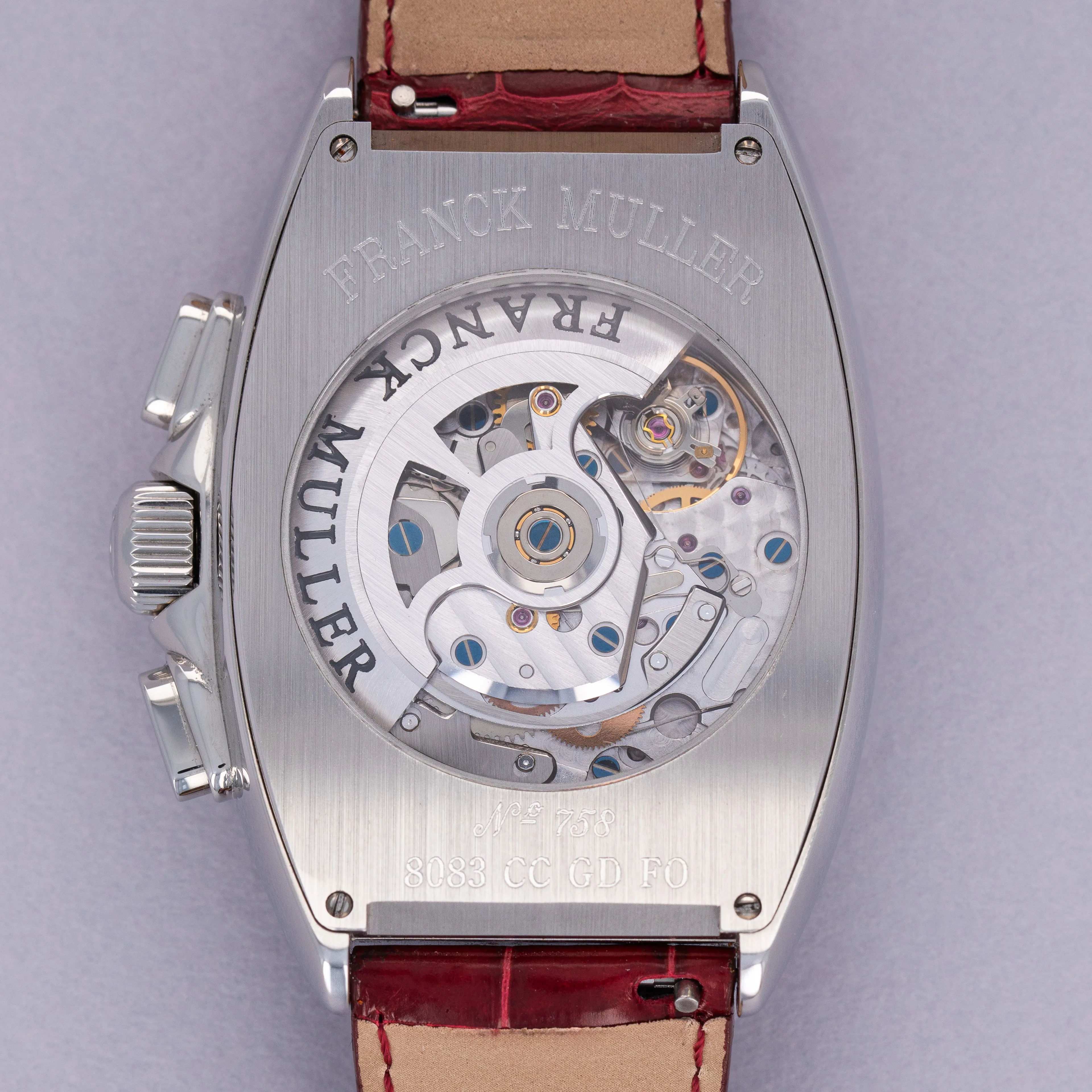 Franck Muller Cintree Curvex 8083 CC GD FO 40mm Stainless steel Red 5