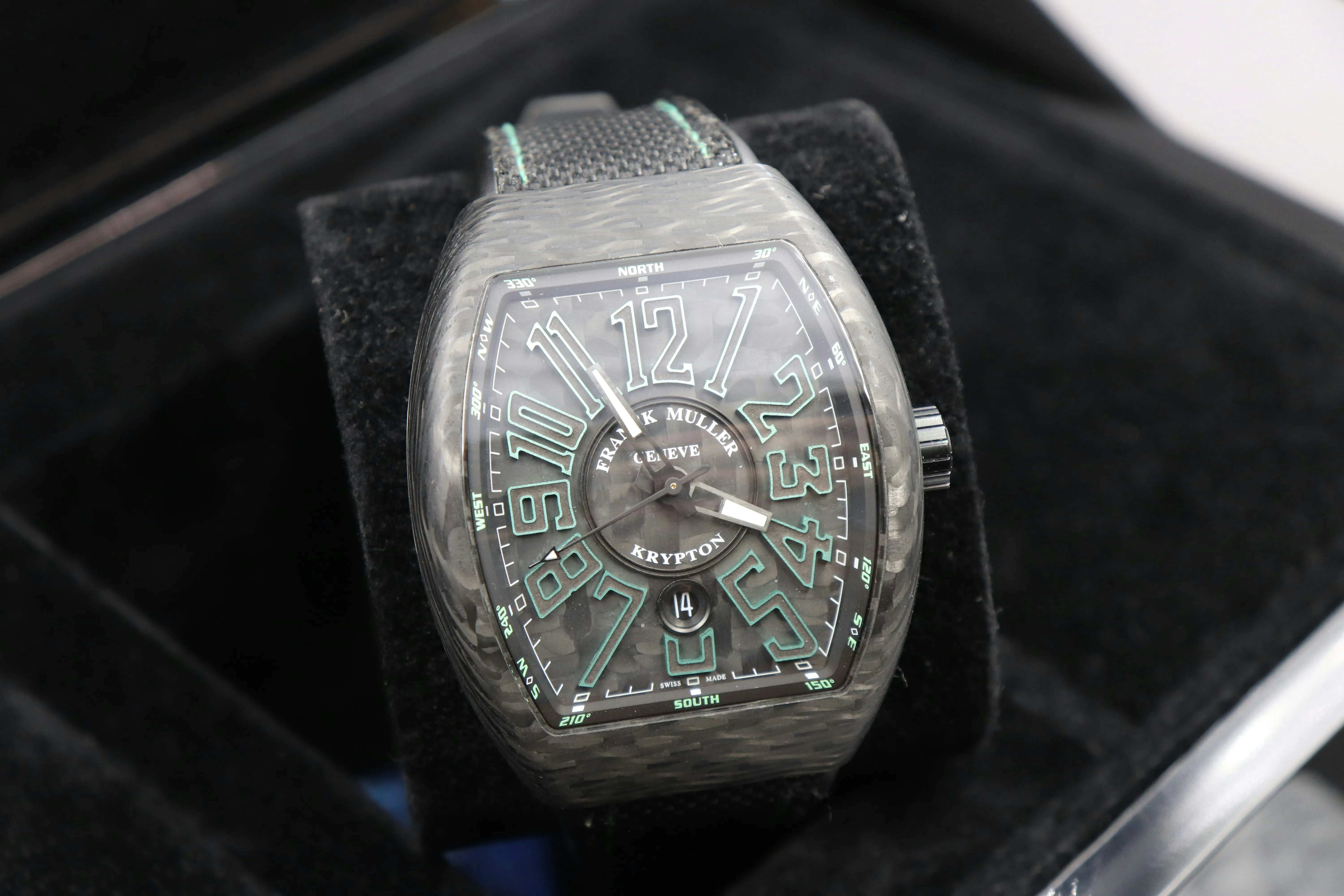 Franck Muller Vanguard V45 SC DT KRYPTON CARBON NR (VE) (CB) 44mm Carbon fiber Grey