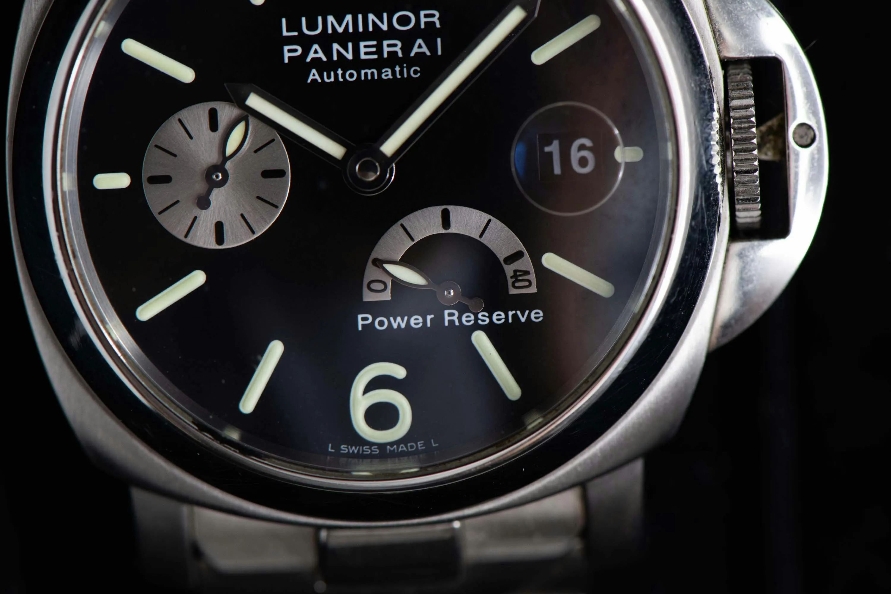 Panerai Luminor Power Reserve PAM 00126 40mm Stainless steel Black 1