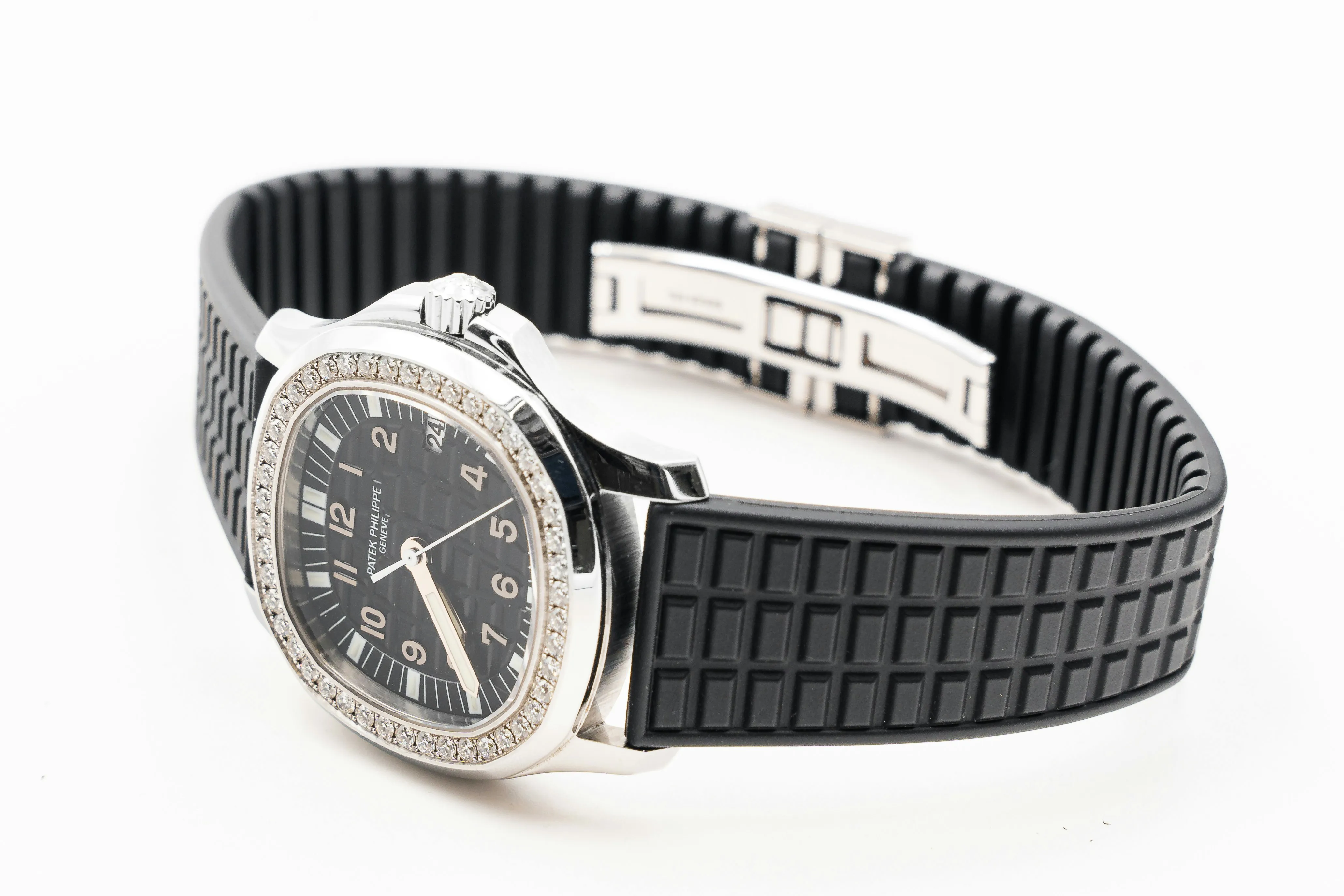 Patek Philippe Aquanaut 5067A-001 34mm Stainless steel and Diamond Black