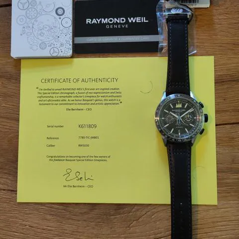 Raymond Weil Freelancer 7780-TIC-JMB01 43.5mm Titanium Black