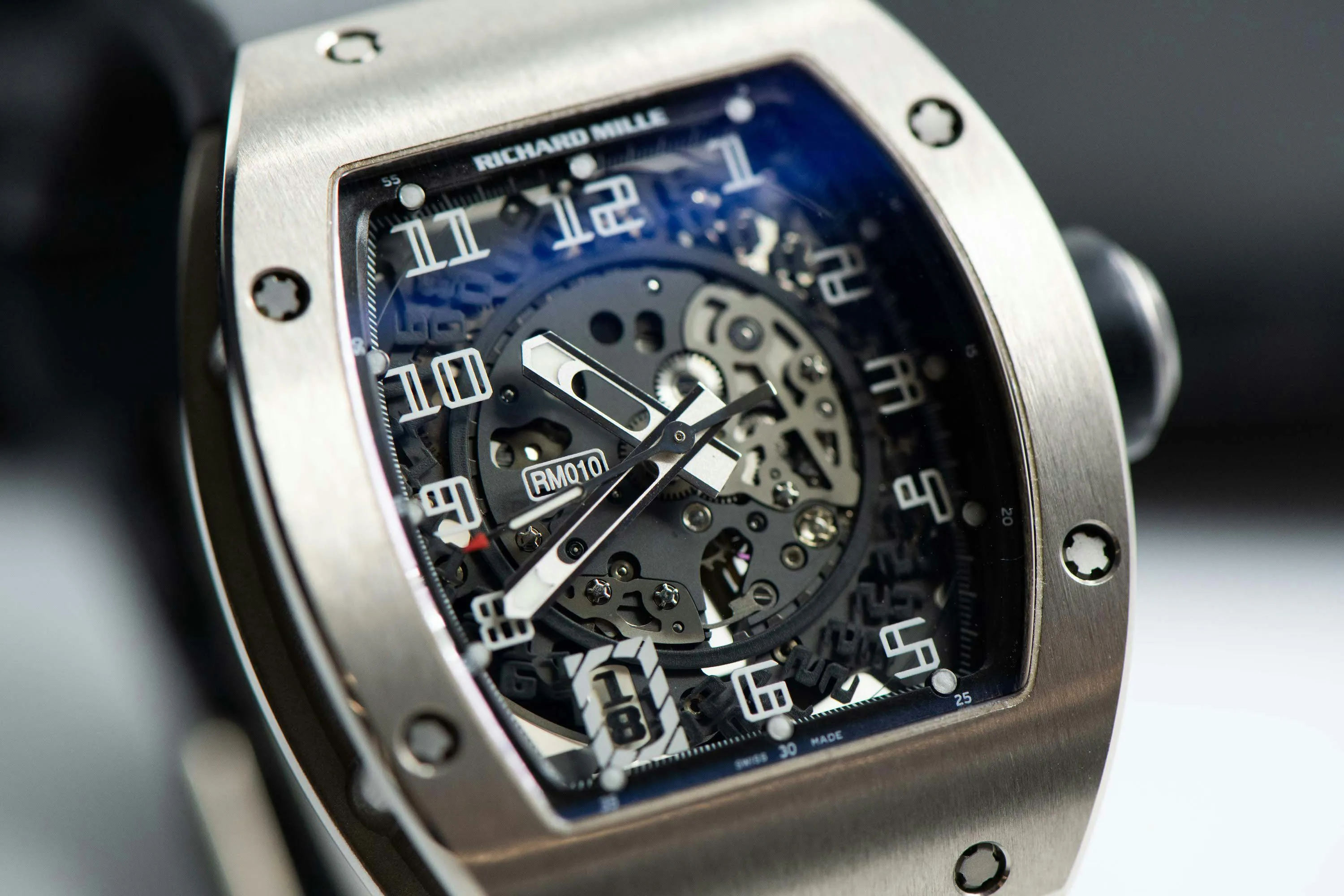 Richard Mille RM 010 RM010 AG WG 39mm White gold Skeletonized 2