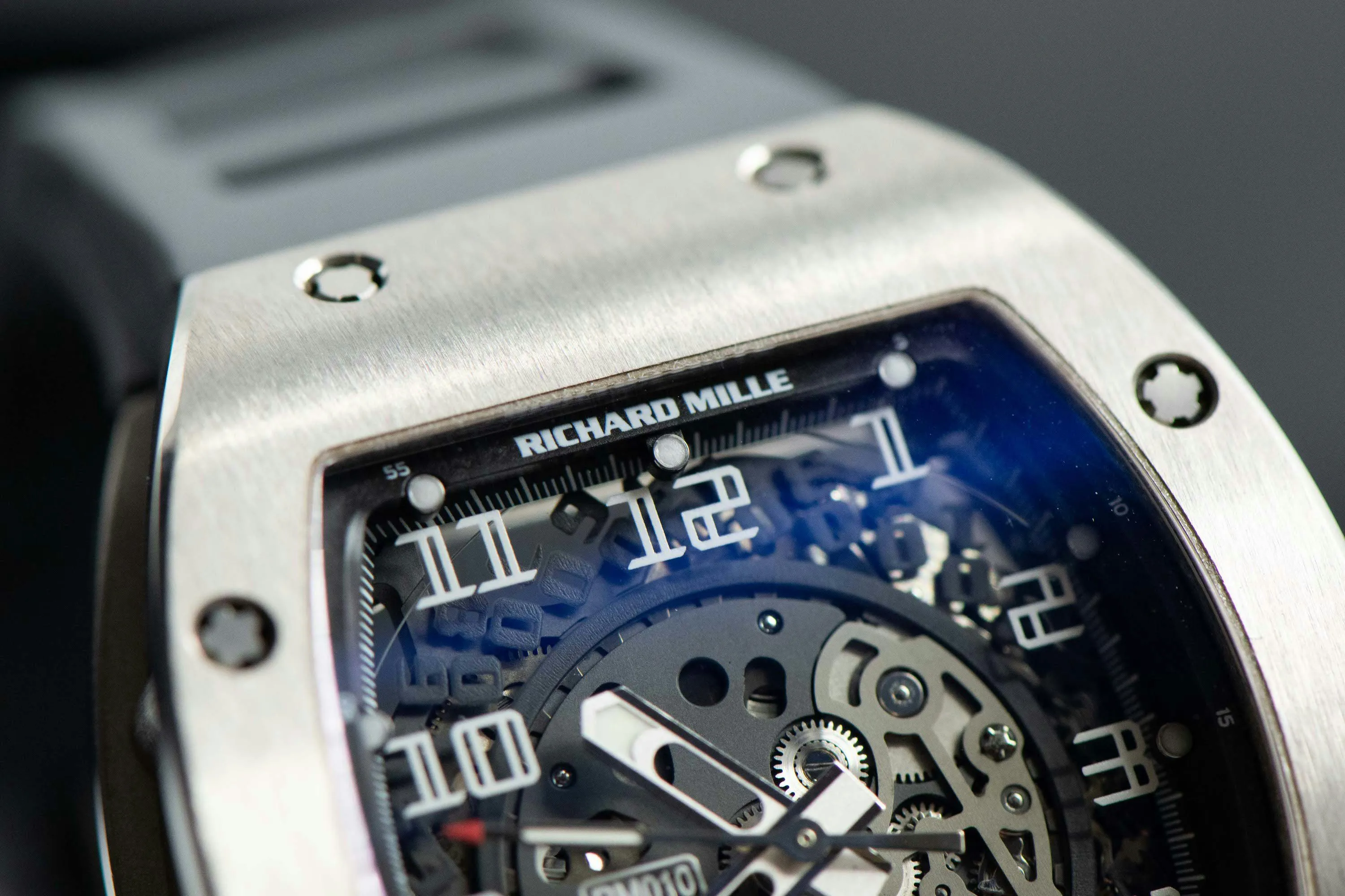 Richard Mille RM 010 RM010 AG WG 39mm White gold Skeletonized 3