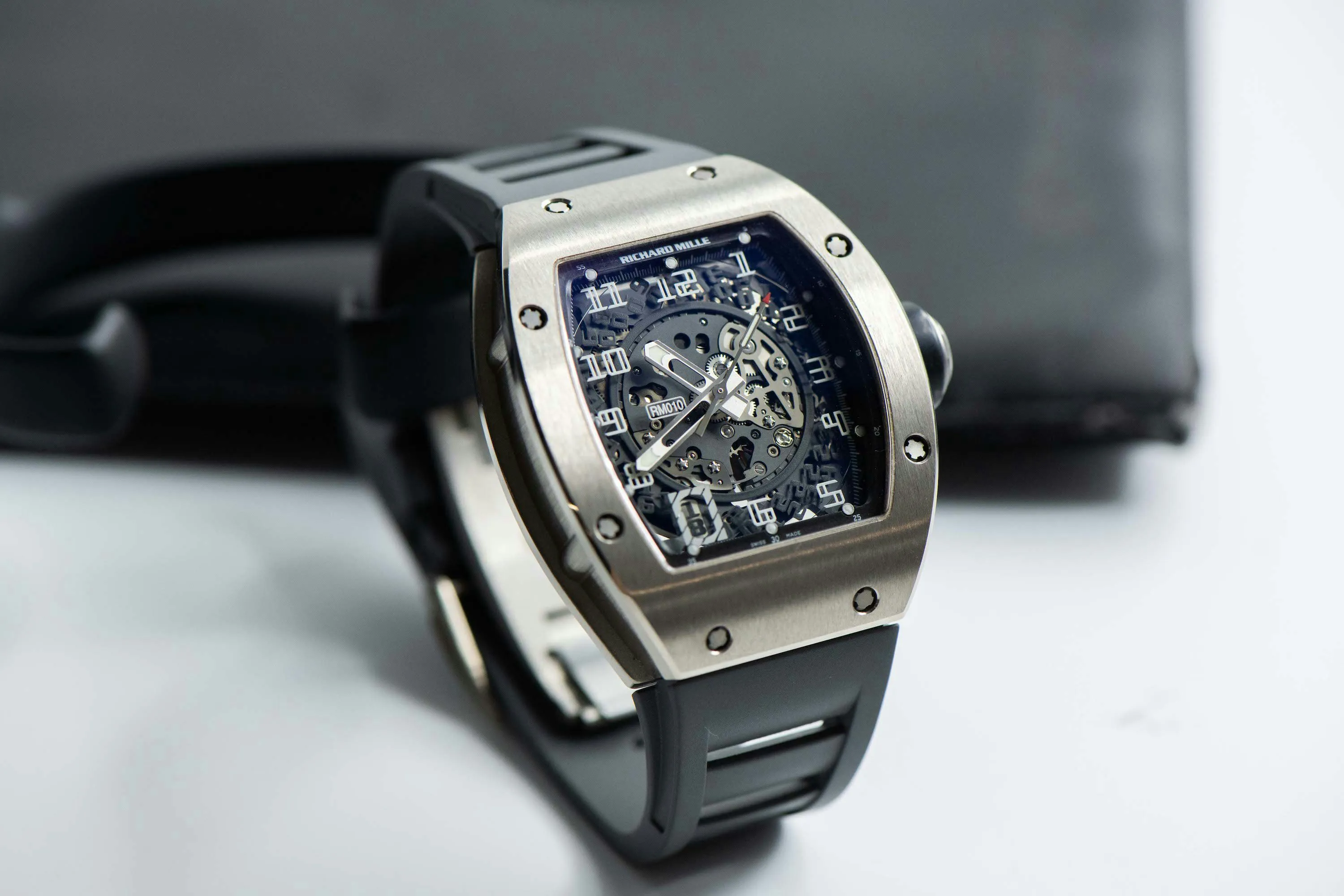 Richard Mille RM 010 RM010 AG WG 39mm White gold Skeletonized 5