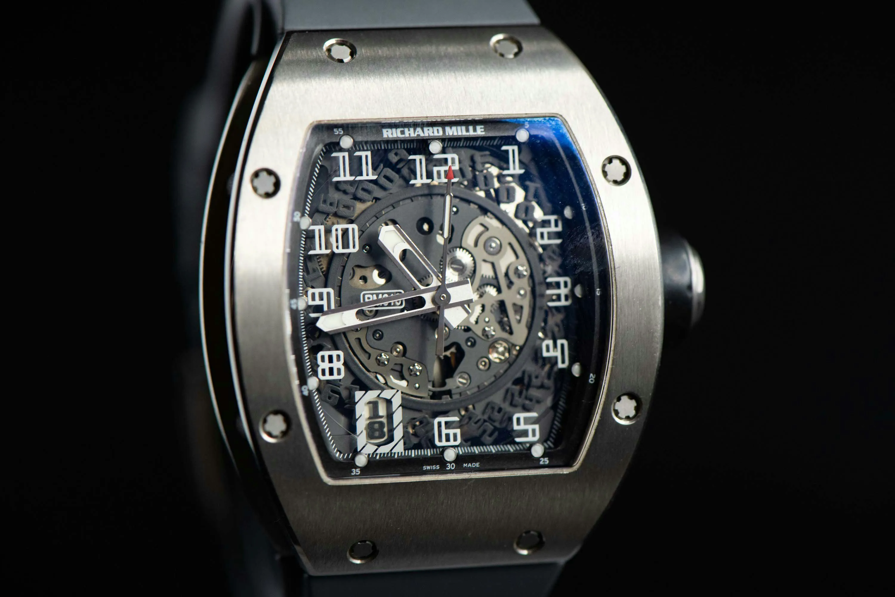 Richard Mille RM 010 RM010 AG WG 39mm White gold Skeletonized 8