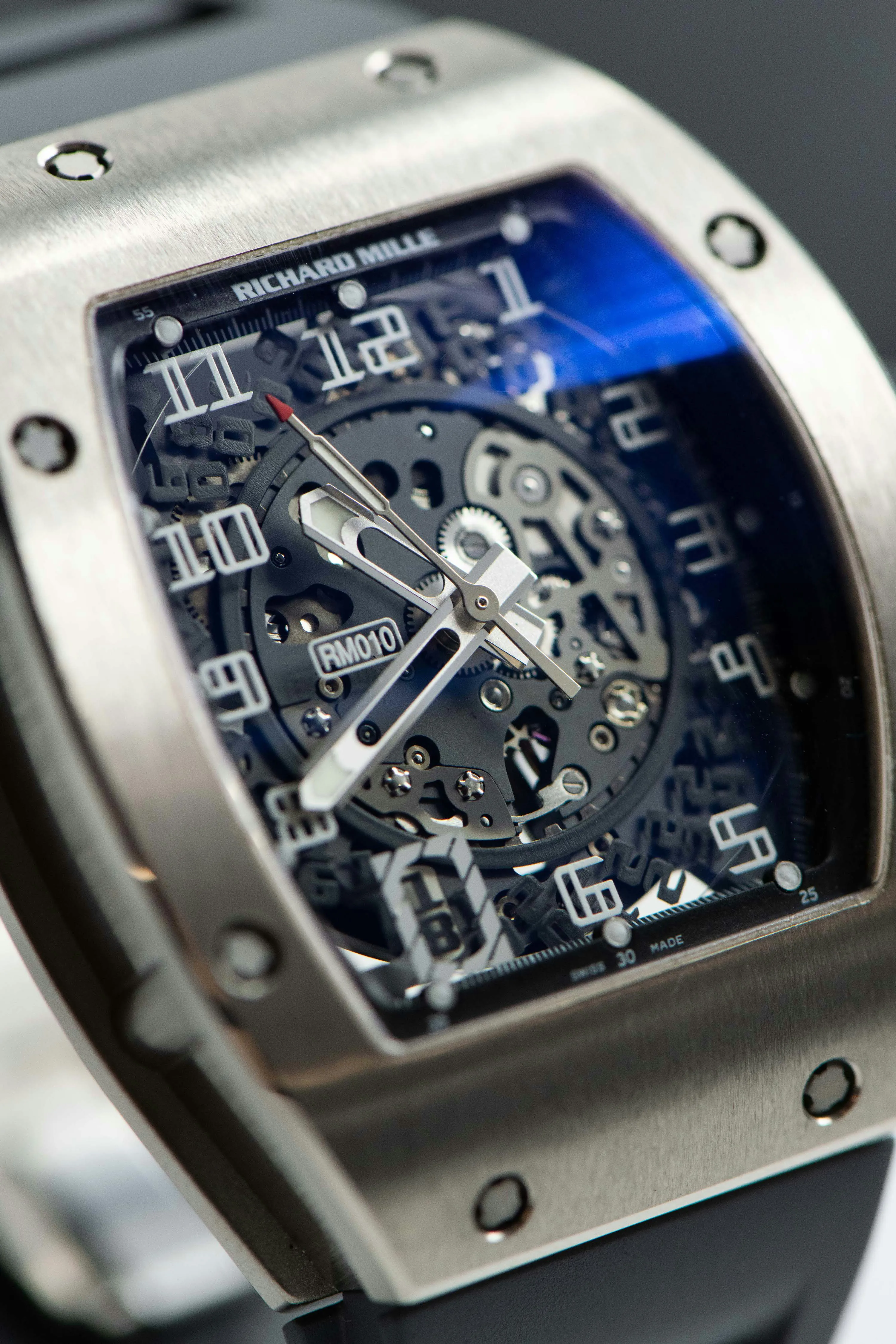 Richard Mille RM 010 RM010 AG WG 39mm White gold Skeletonized 10