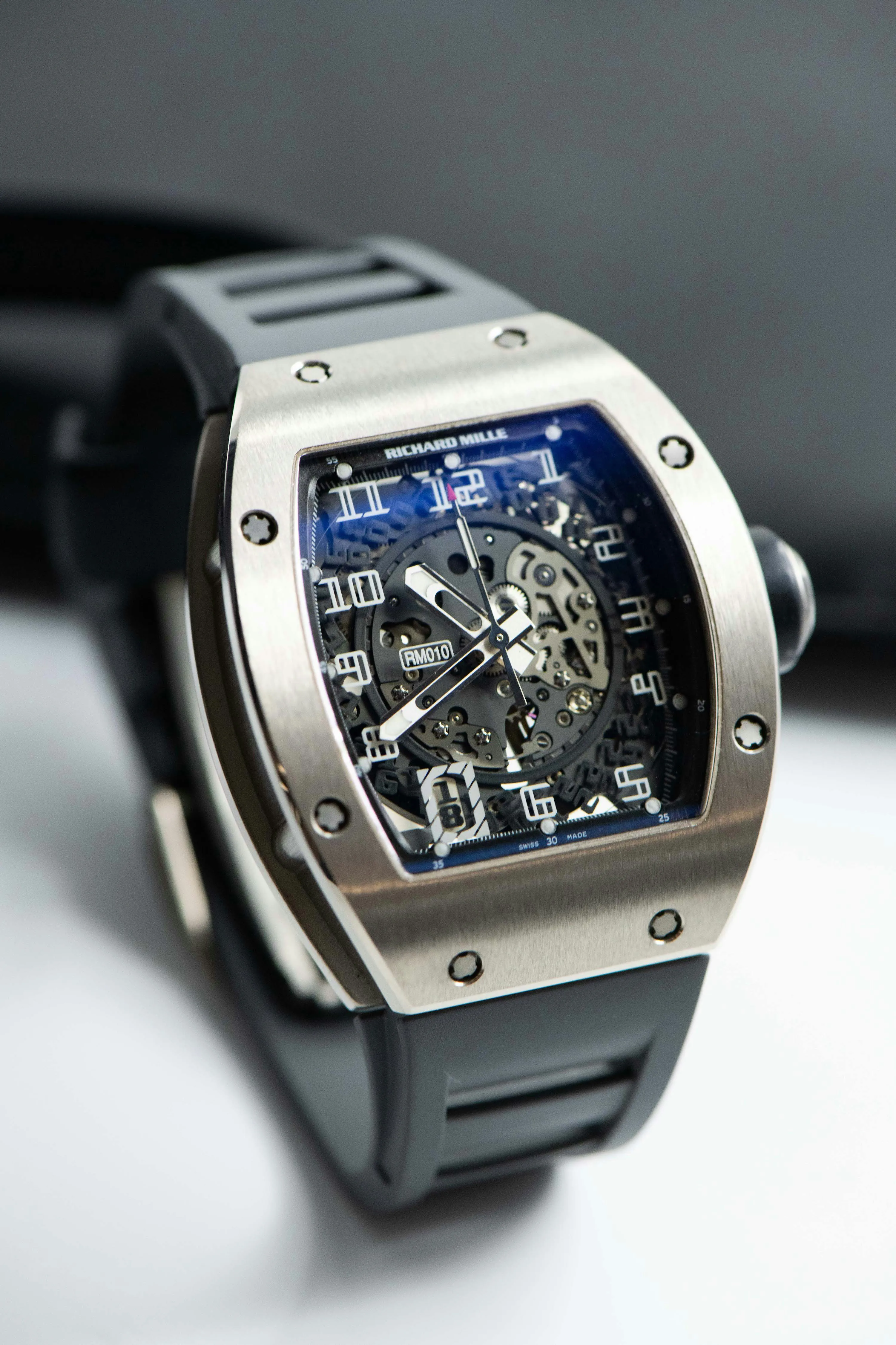 Richard Mille RM 010 RM010 AG WG 39mm White gold Skeletonized 11