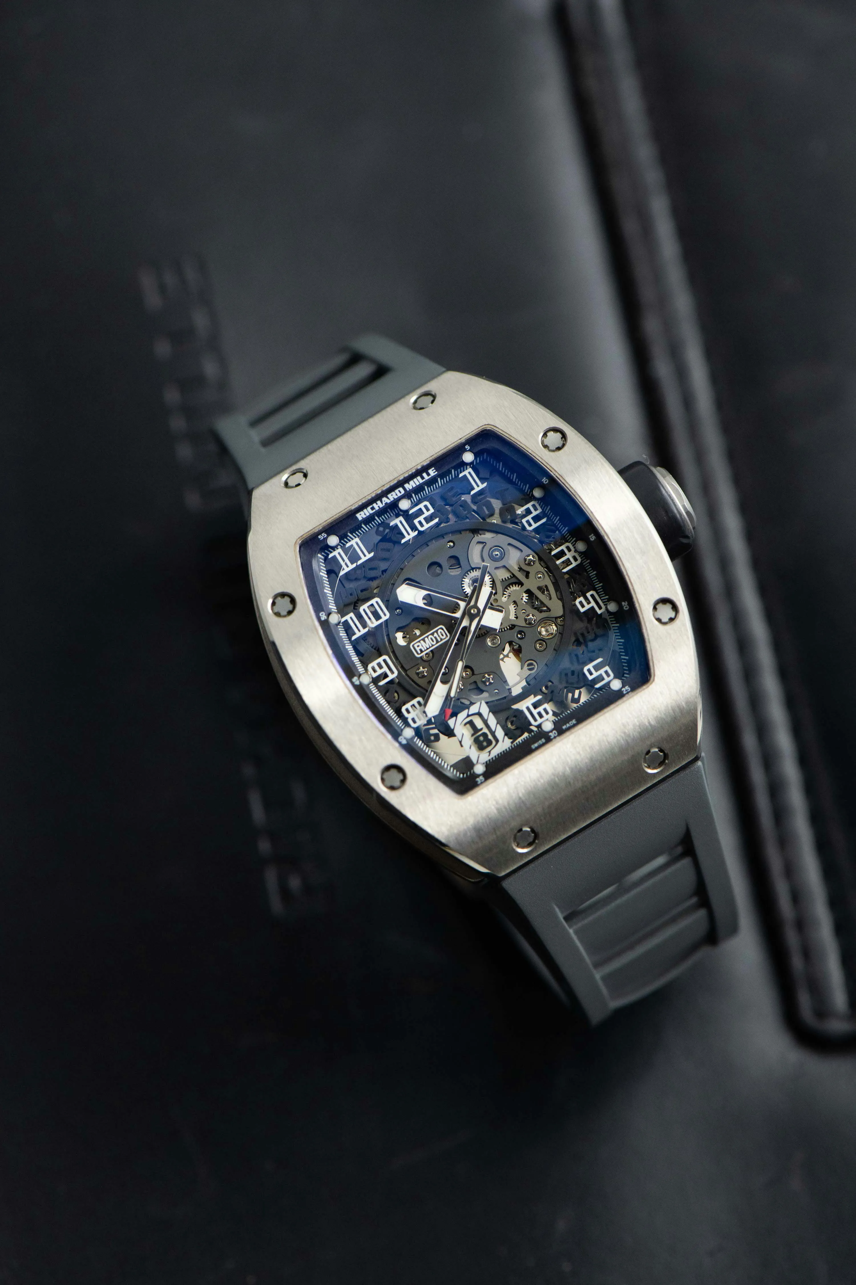 Richard Mille RM 010 RM010 AG WG 39mm White gold Skeletonized 12