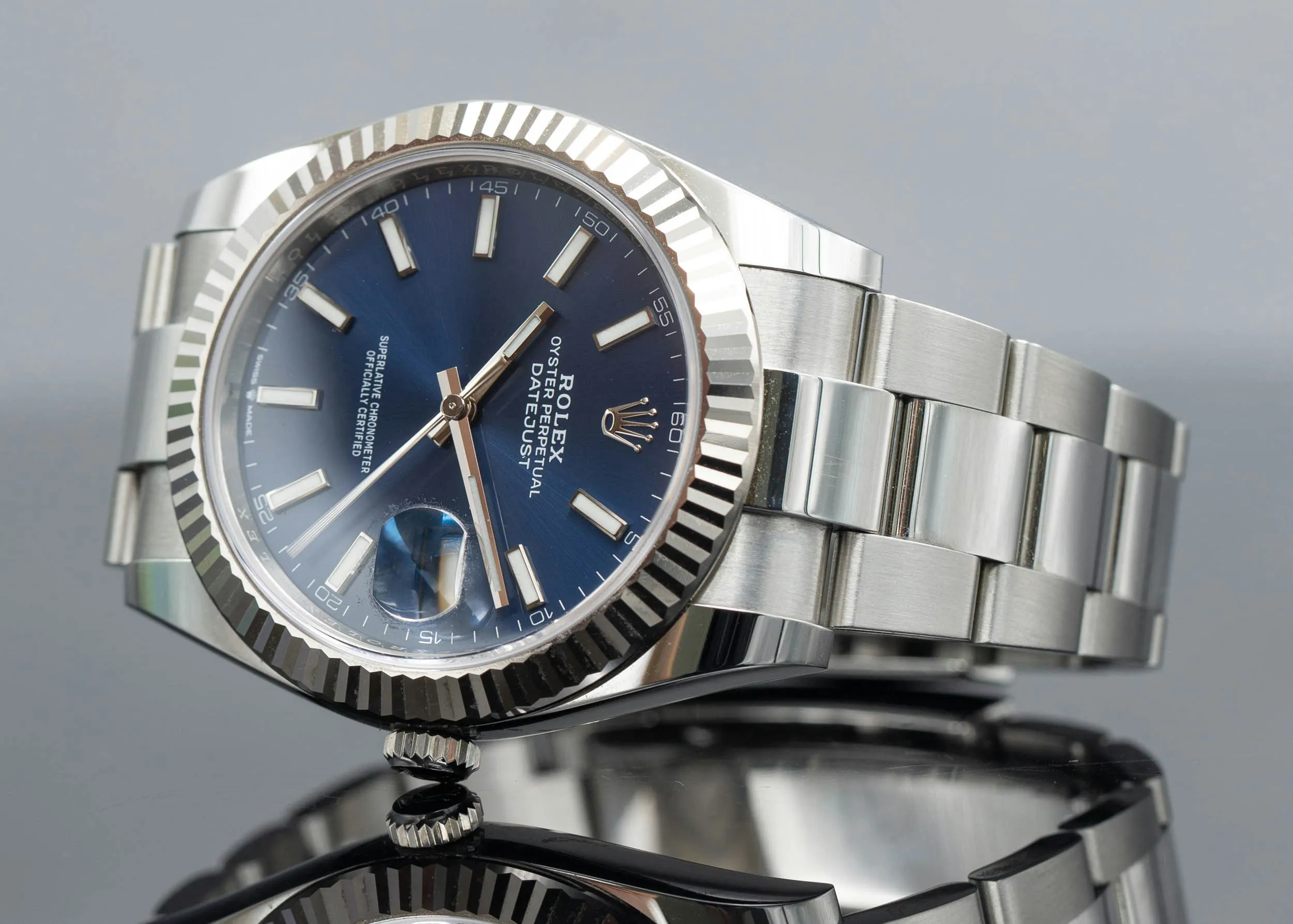 Rolex Datejust 41 126334 41mm White gold and Stainless steel Blue 3