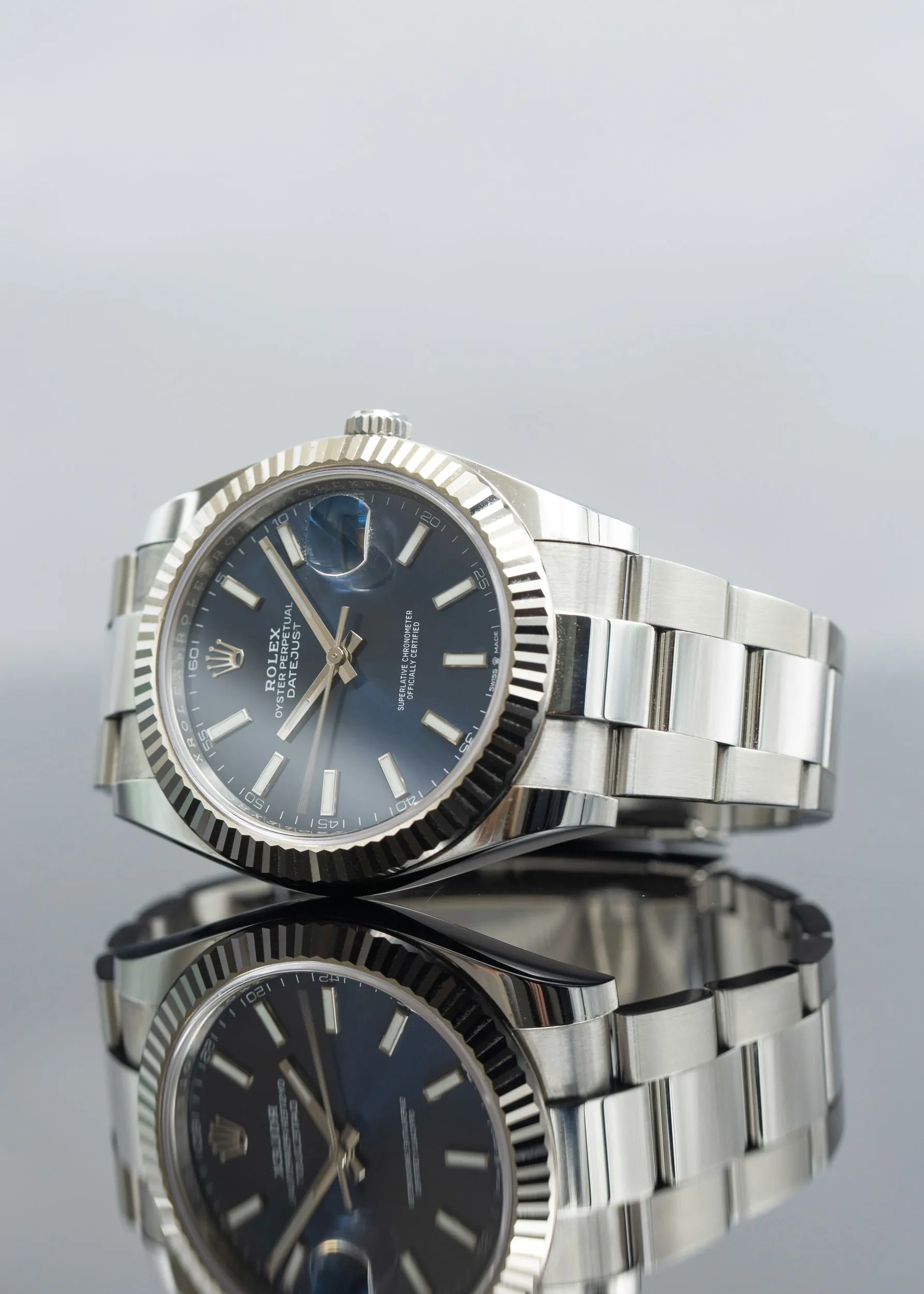 Rolex Datejust 41 126334 41mm White gold and Stainless steel Blue 7