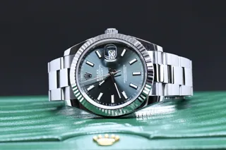 Rolex Datejust 41 126334 White gold and Stainless steel Green