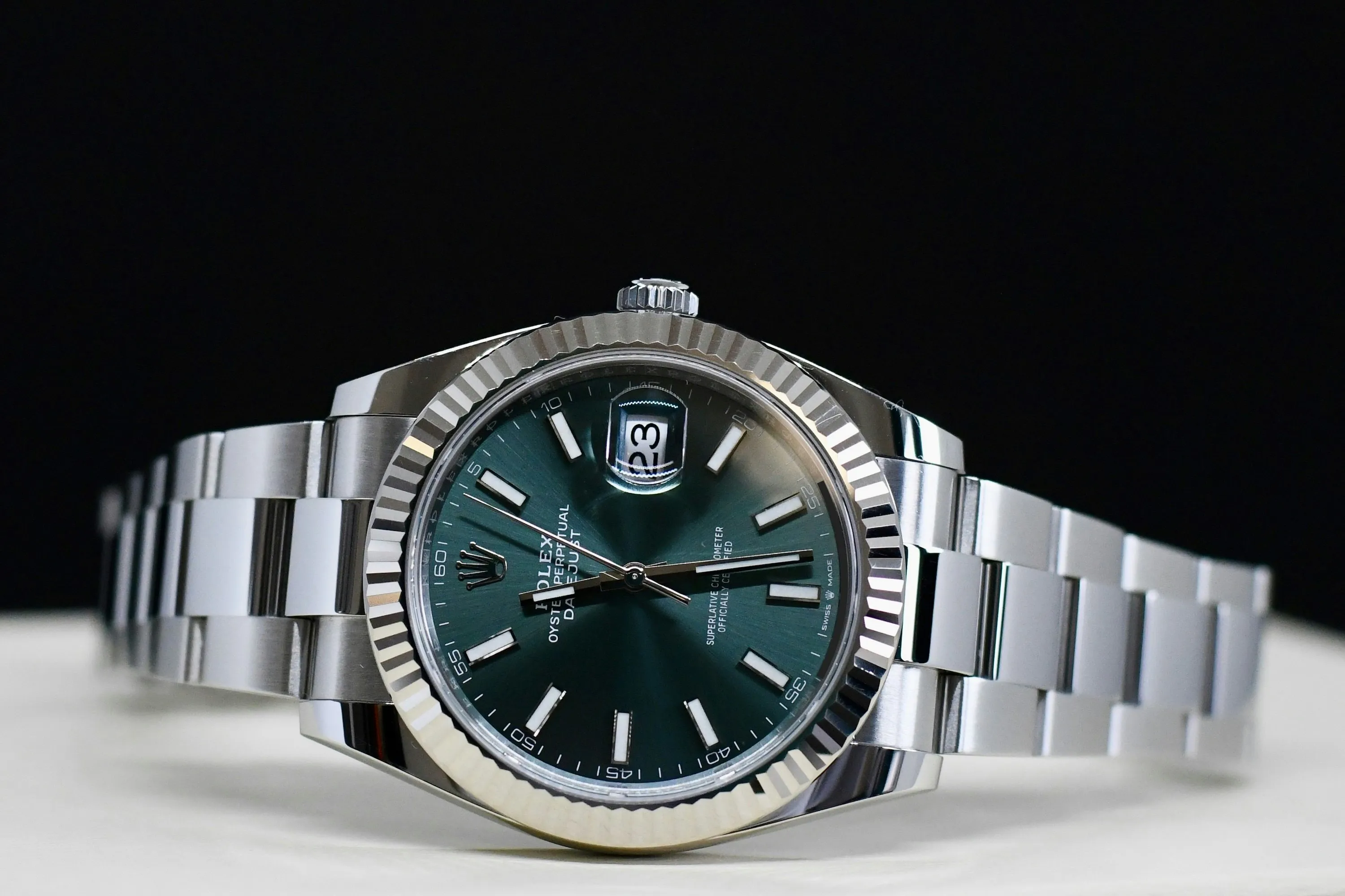 Rolex Datejust 41 126334 41mm White gold and Stainless steel Green 1