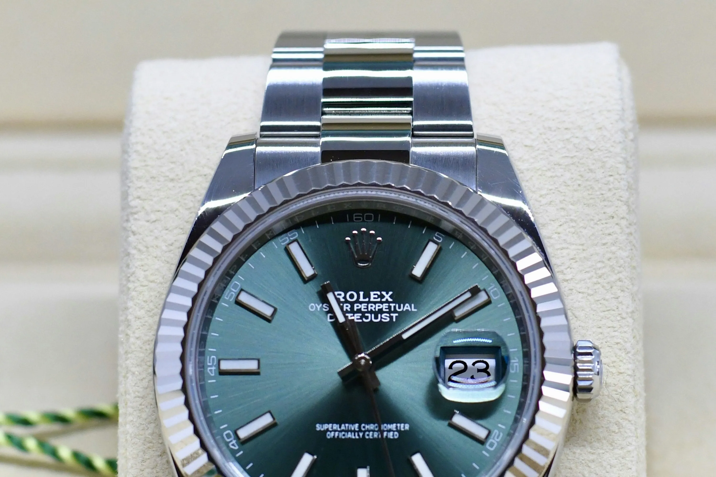 Rolex Datejust 41 126334 41mm White gold and Stainless steel Green 5