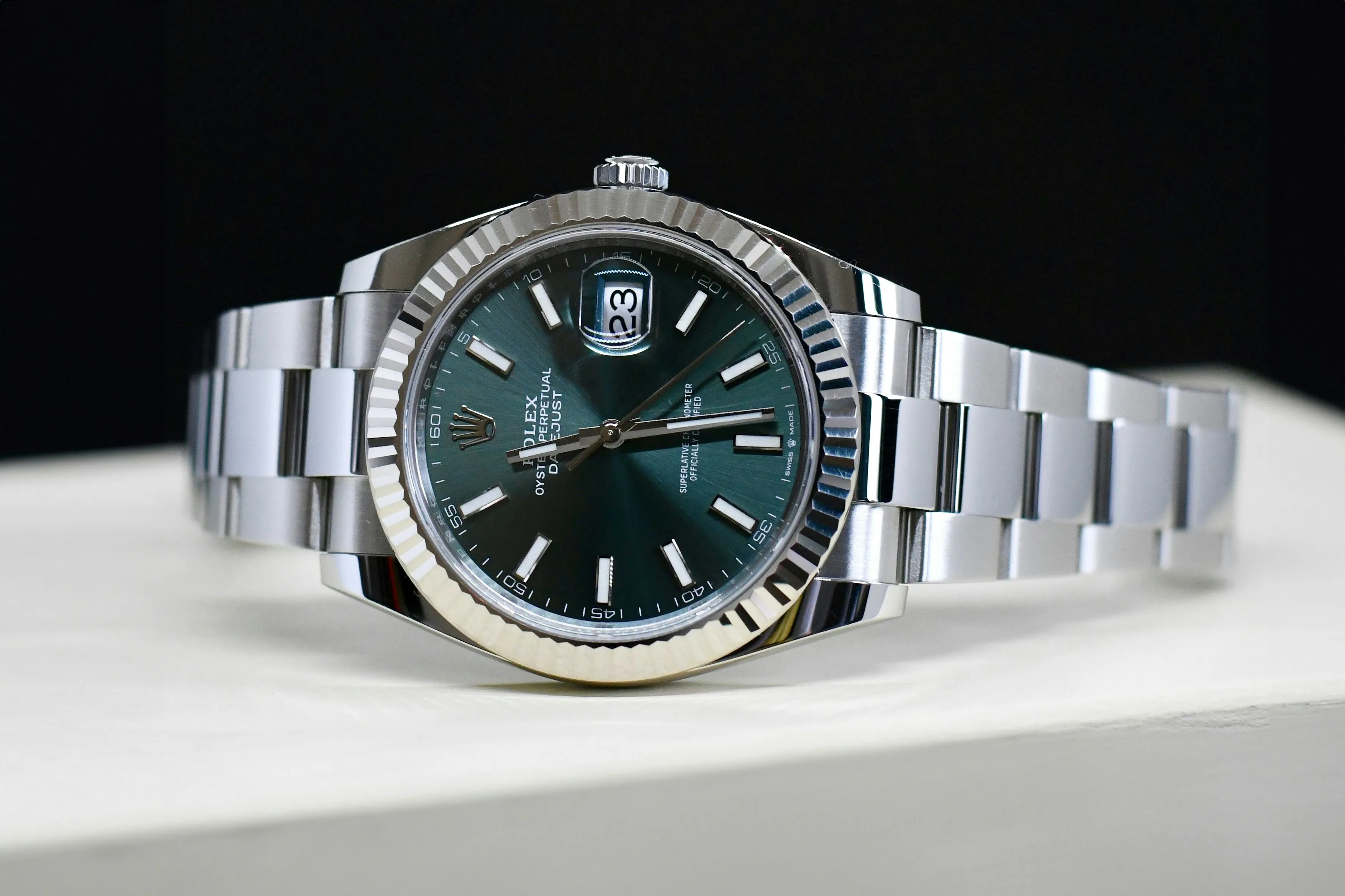 Rolex Datejust 41 126334 41mm White gold and Stainless steel Green 20