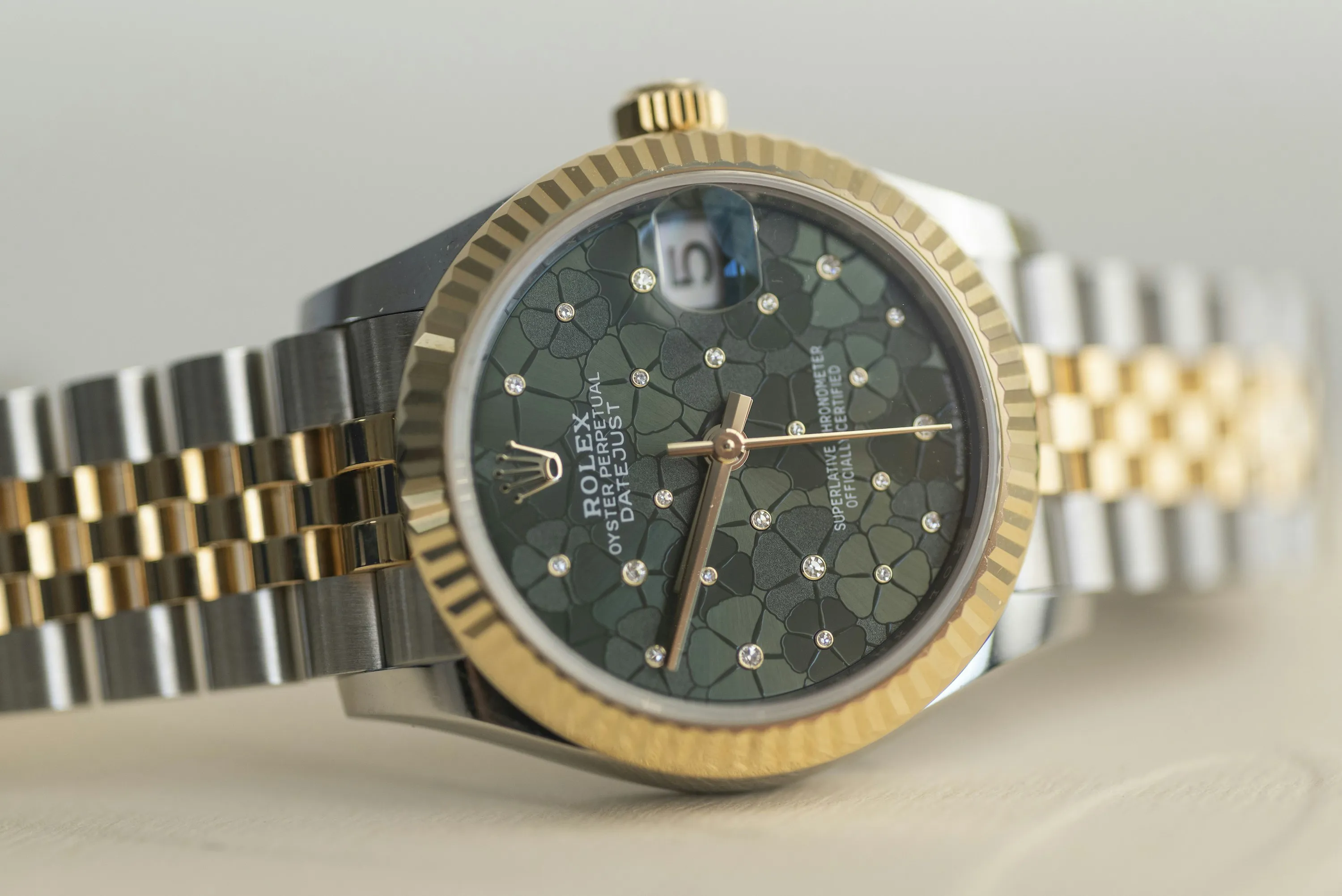 Rolex Datejust 31 278273 31mm Yellow gold and Stainless steel Green 1