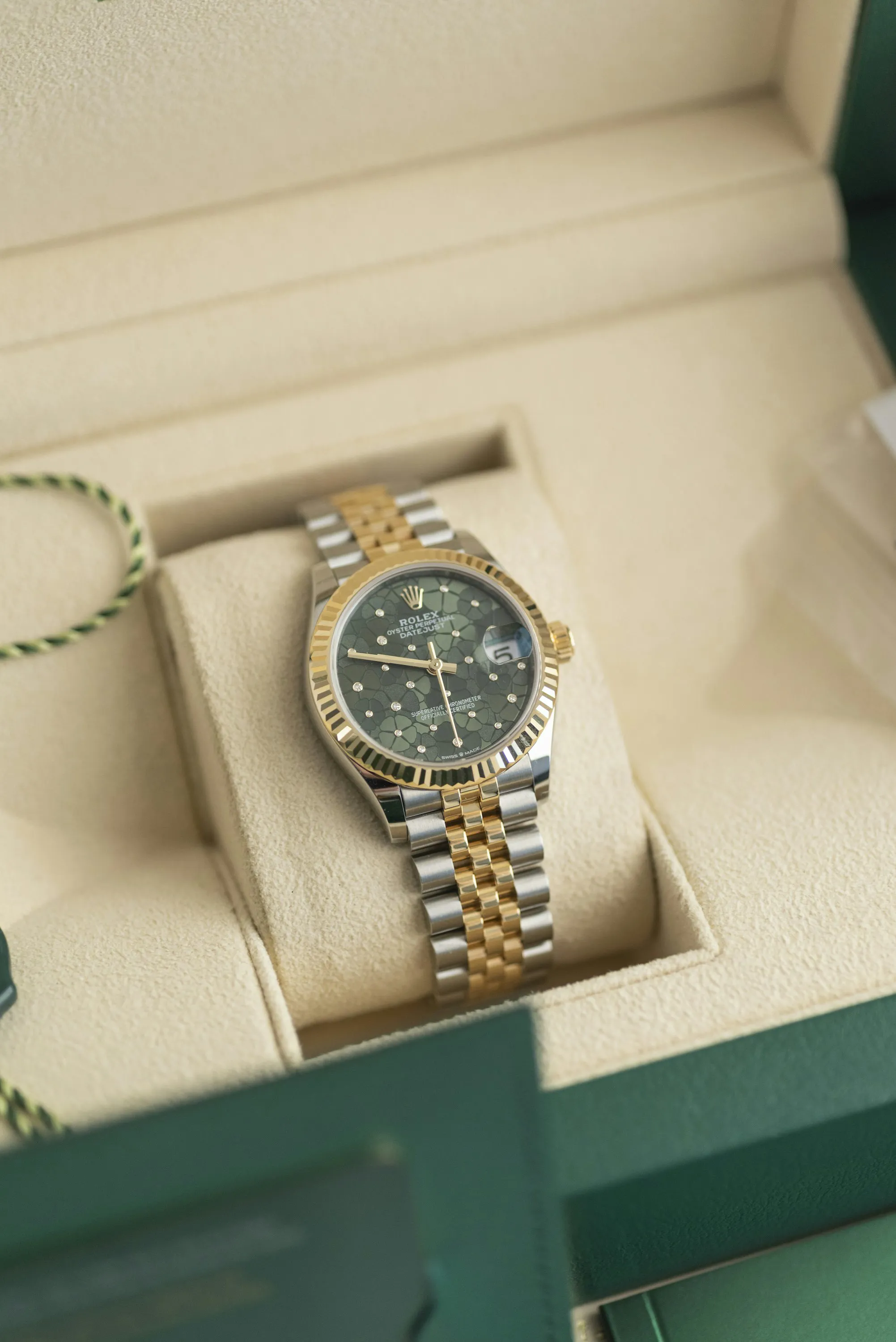 Rolex Datejust 31 278273 31mm Yellow gold and Stainless steel Green 4