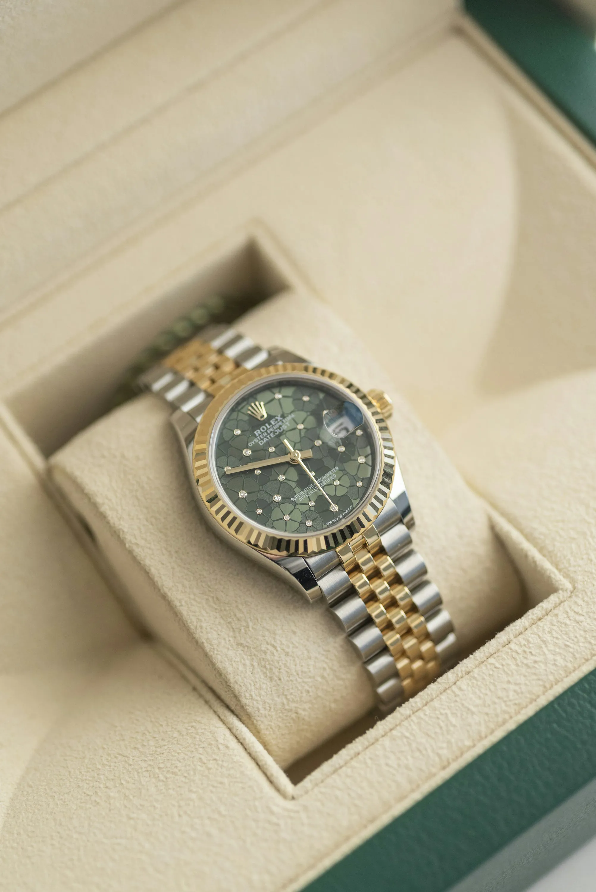 Rolex Datejust 31 278273 31mm Yellow gold and Stainless steel Green 5