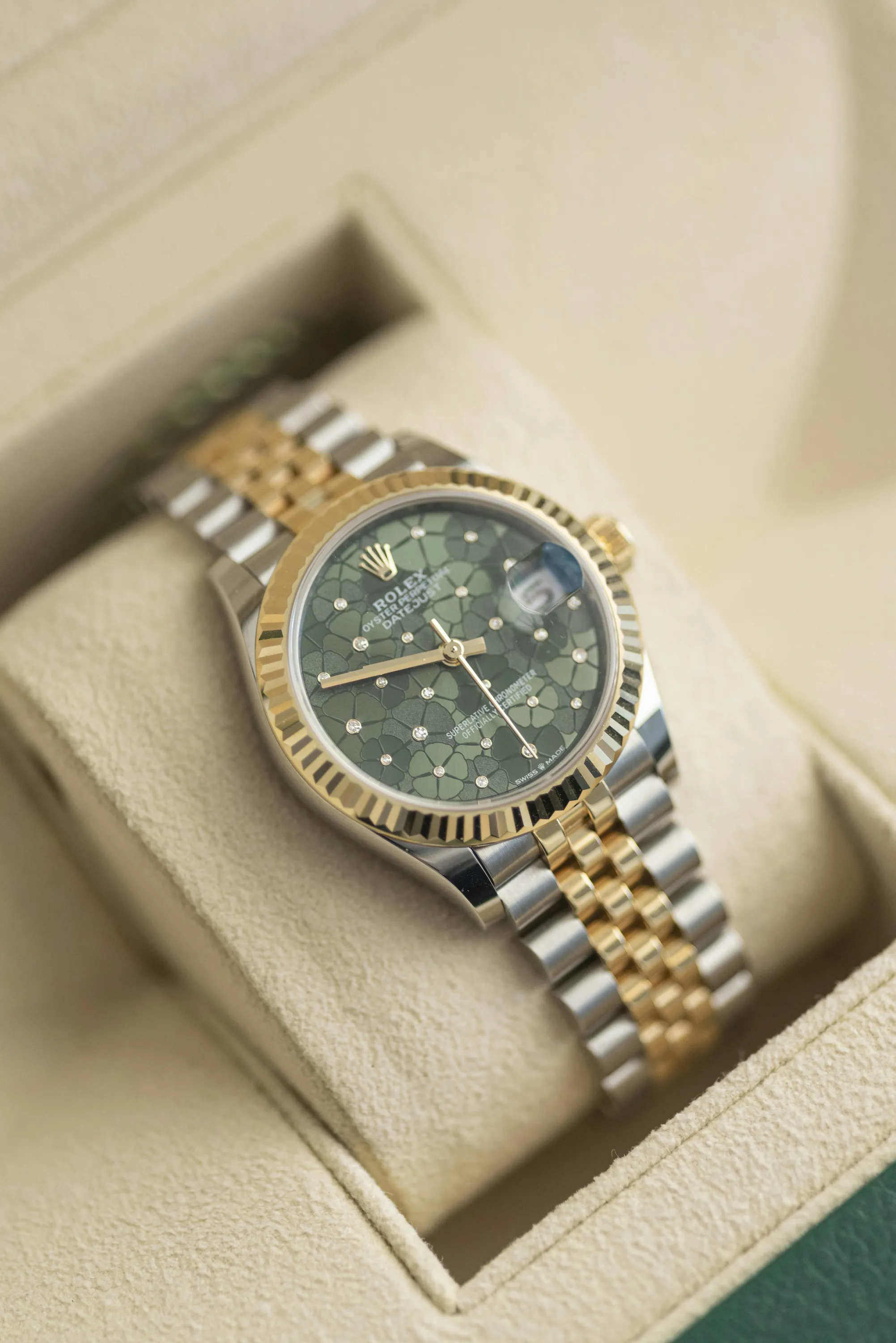 Rolex Datejust 31 278273 31mm Yellow gold and Stainless steel Green 7