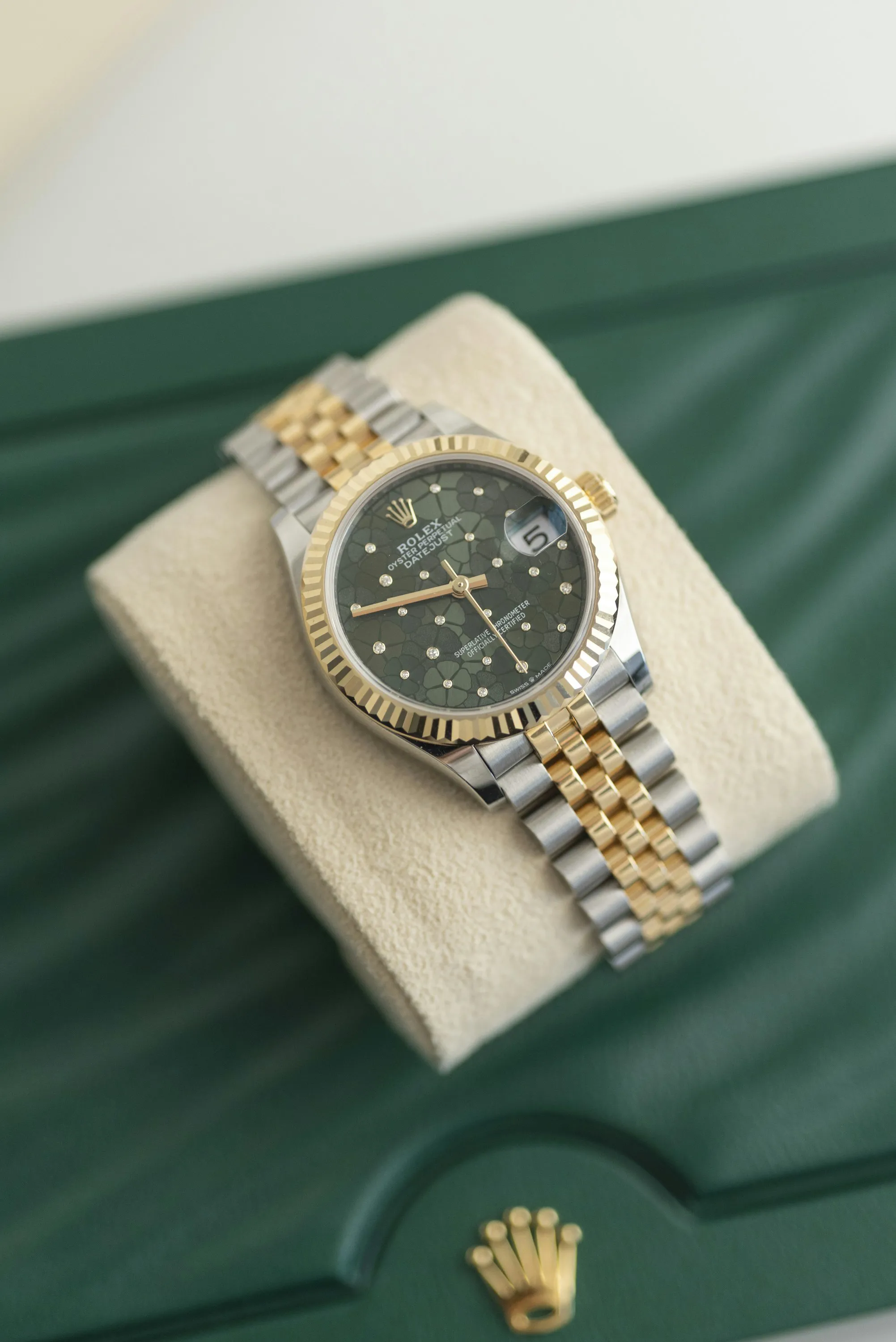 Rolex Datejust 31 278273 31mm Yellow gold and Stainless steel Green 21