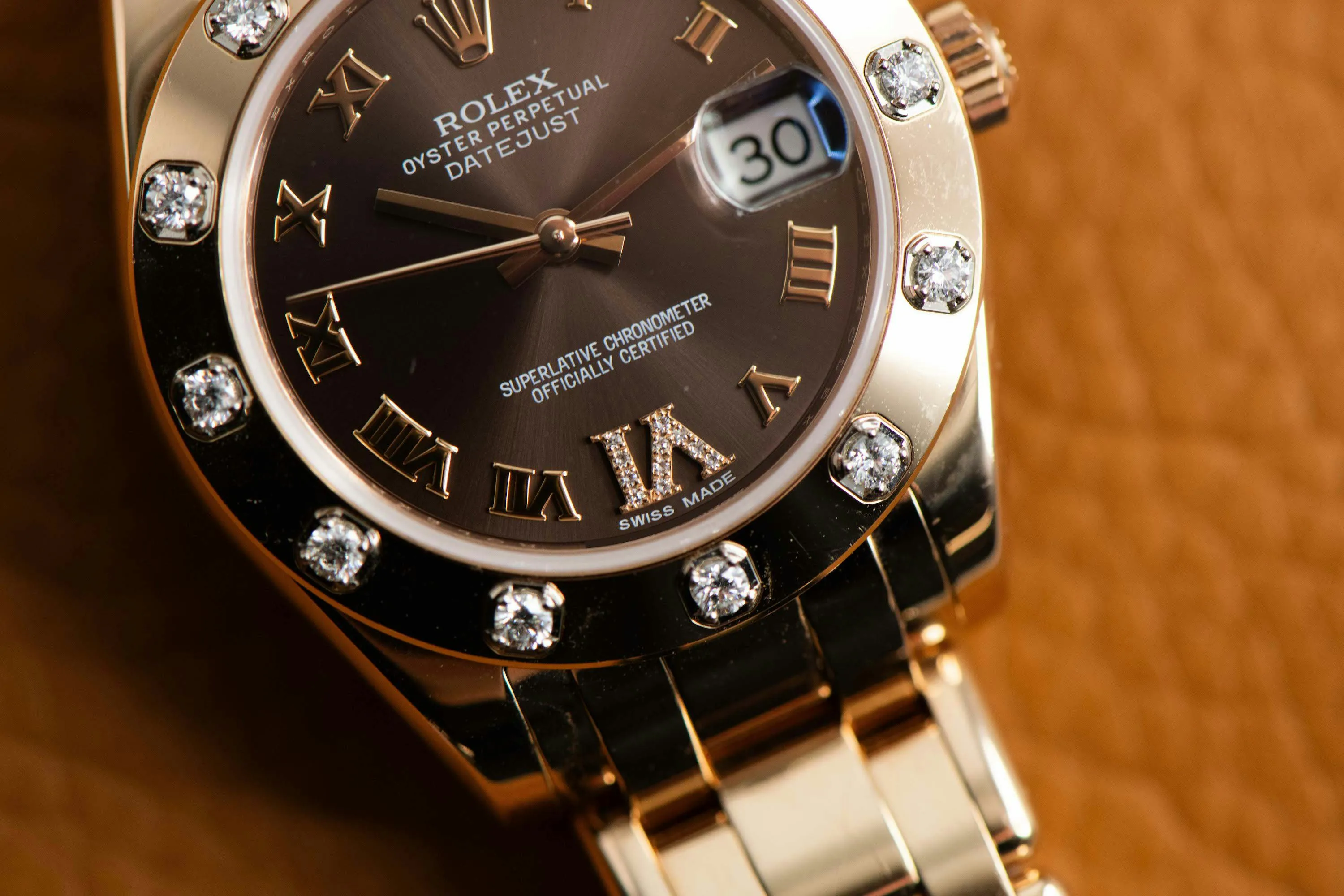 Rolex Pearlmaster 81315 34mm Rose gold Brown 1