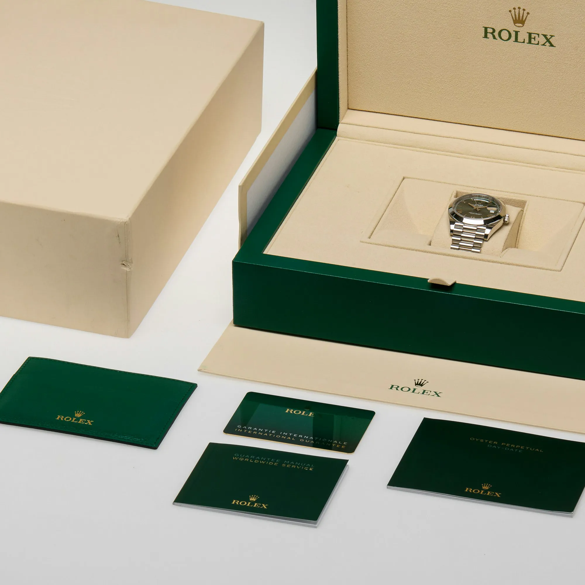 Rolex Day-Date 40 228206 40mm Platinum Green 22