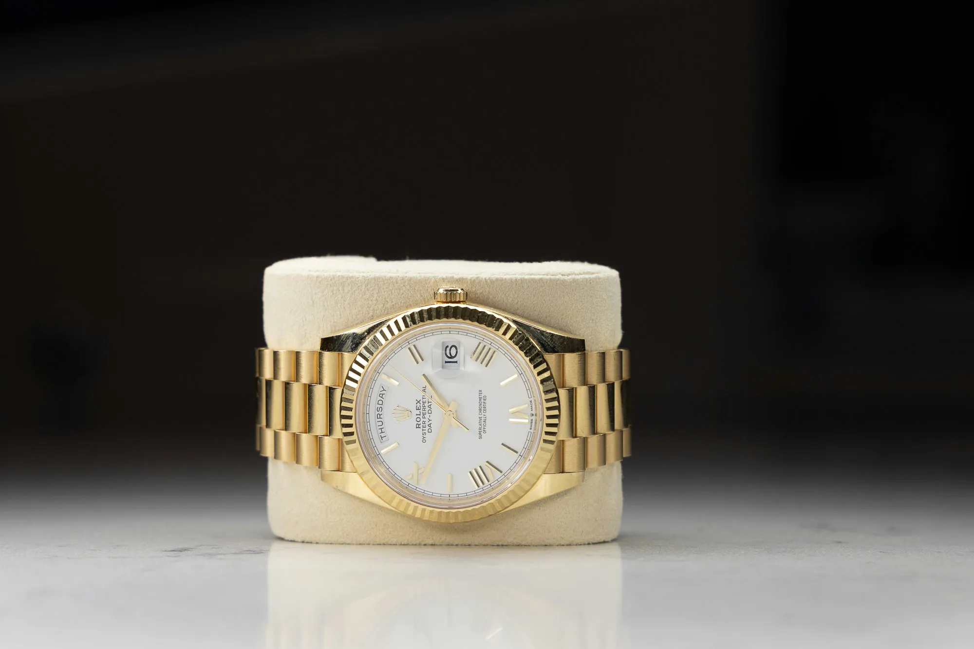 Rolex Day-Date 40 228238 40mm Yellow gold White 1