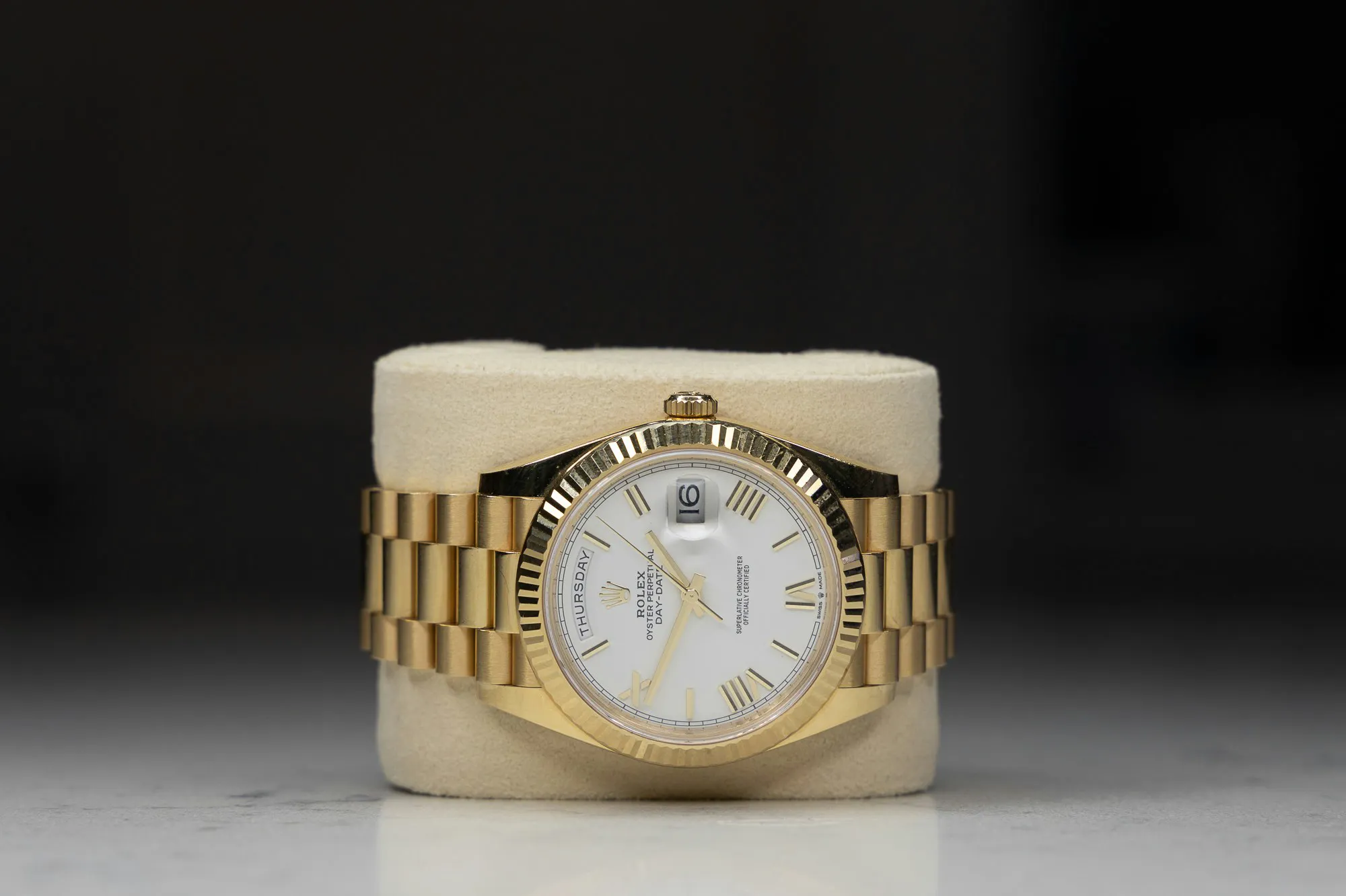 Rolex Day-Date 40 228238 40mm Yellow gold White 3