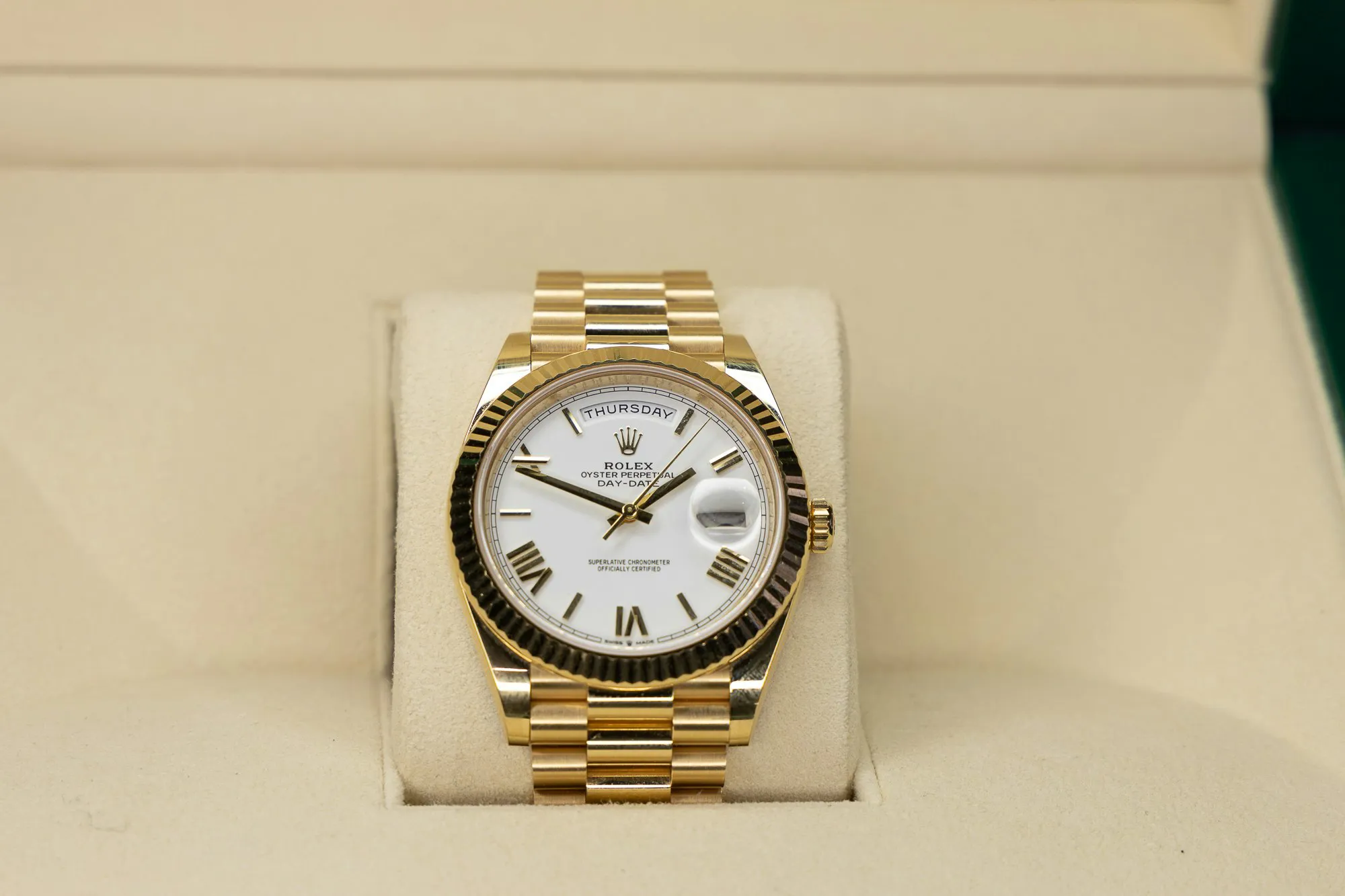 Rolex Day-Date 40 228238 40mm Yellow gold White 4