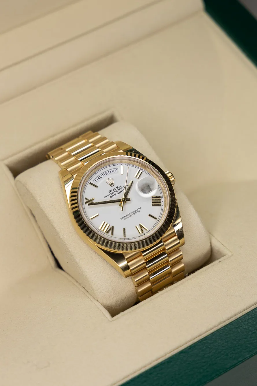 Rolex Day-Date 40 228238 40mm Yellow gold White 5