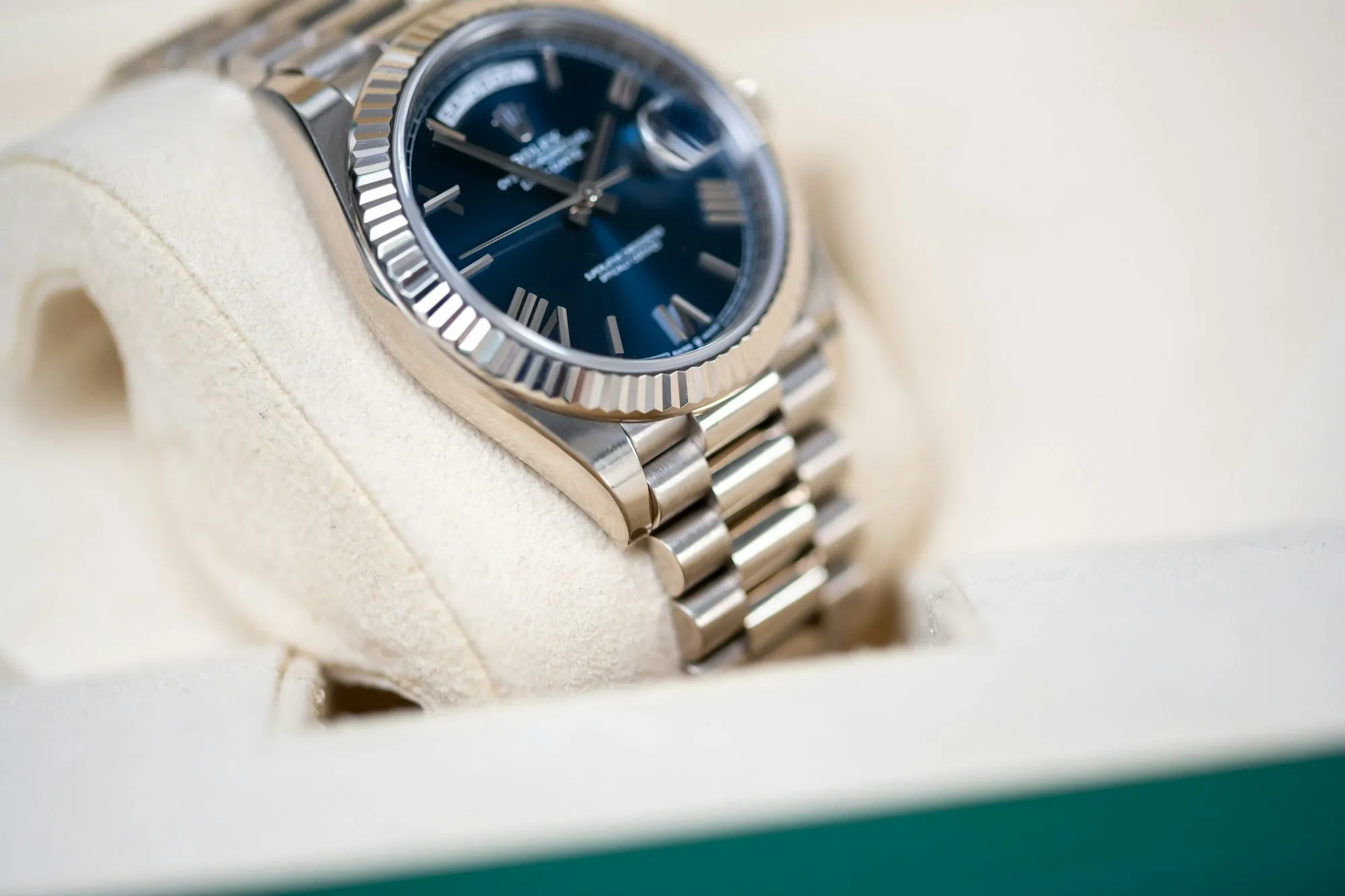 Rolex Day-Date 40 228239 40mm White gold Blue 3