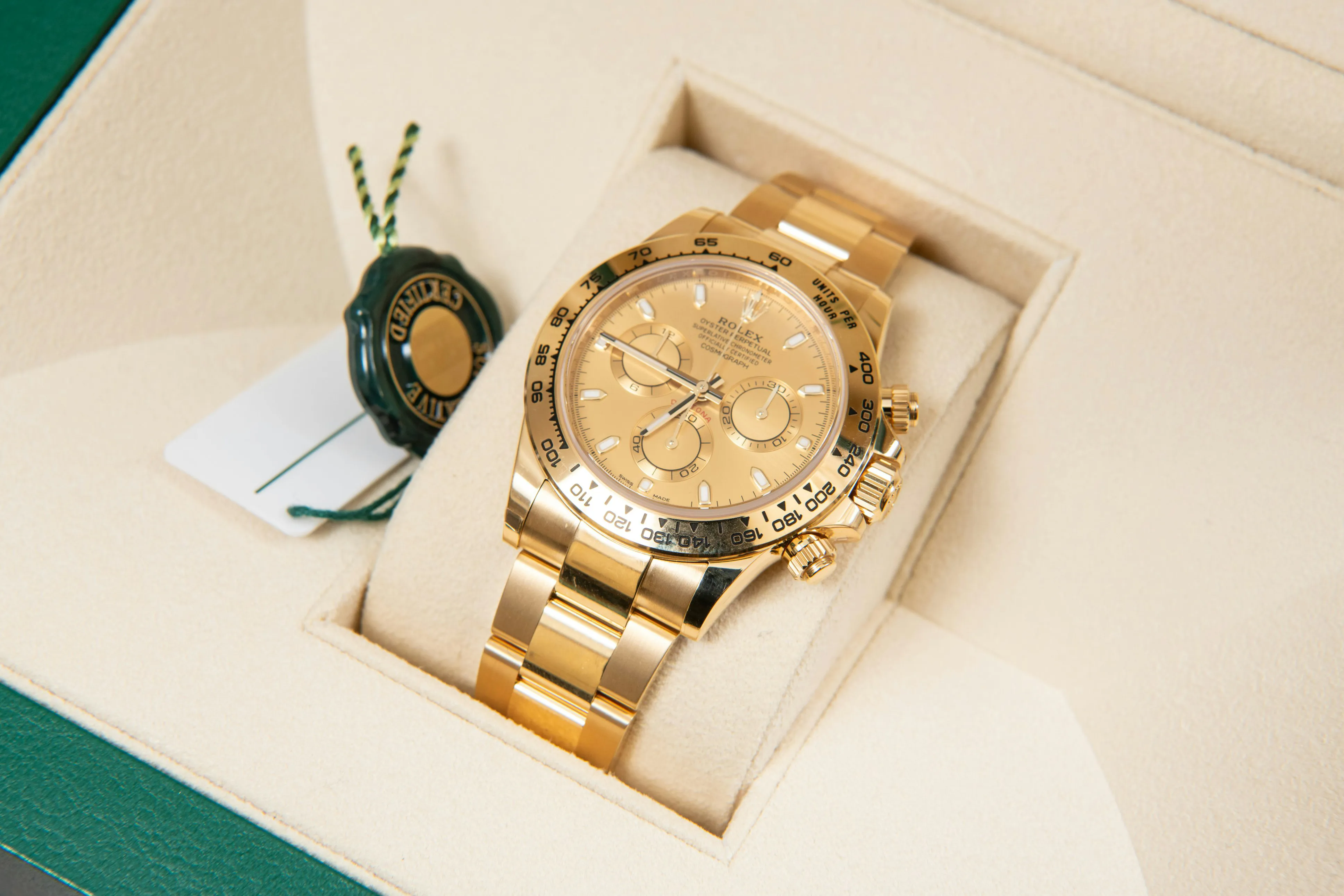 Rolex Daytona 116508 40mm Yellow gold Champagne