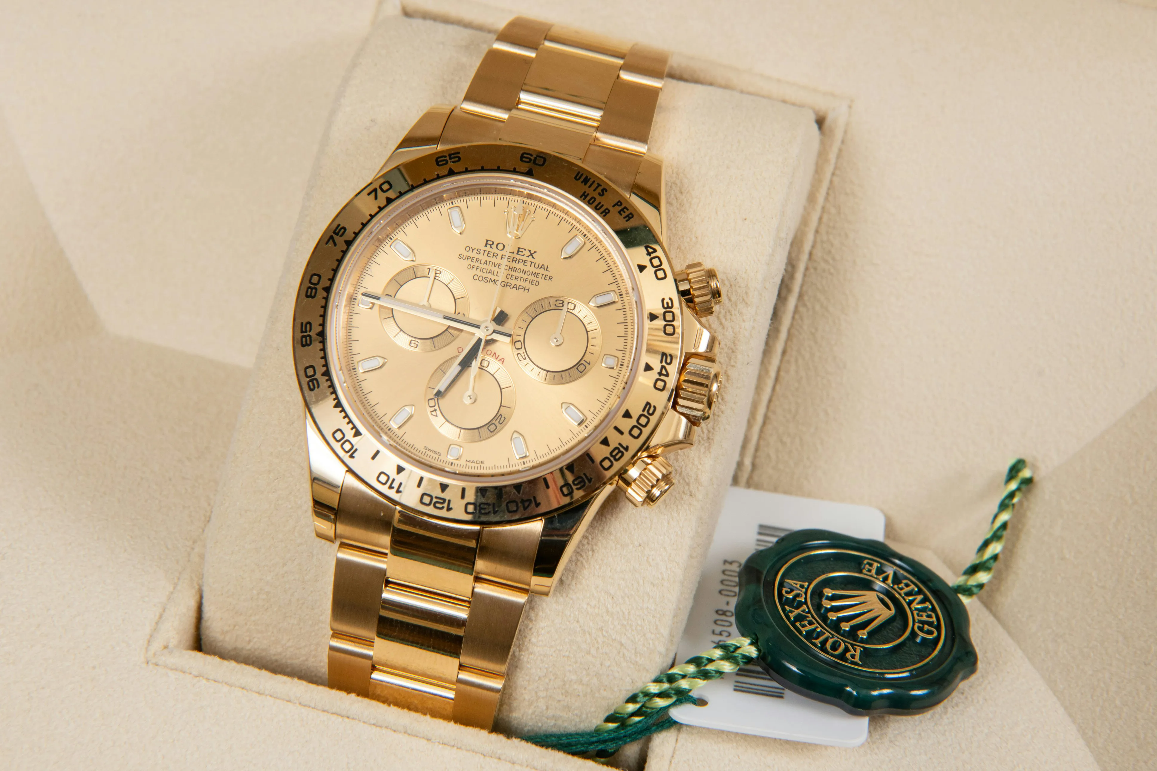 Rolex Daytona 116508 40mm Yellow gold Champagne 2