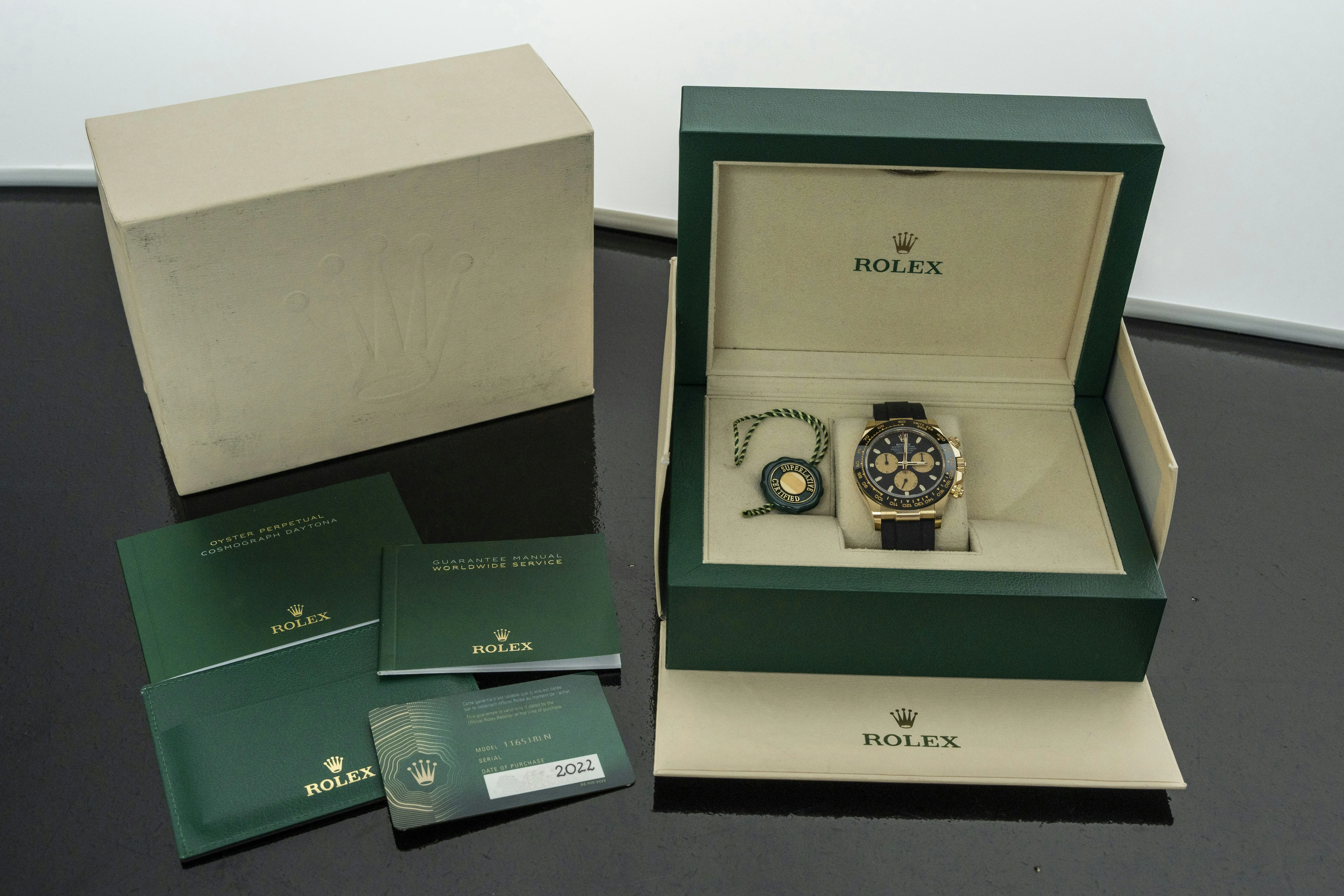 Rolex Daytona 116518LN 40mm Yellow gold Black 10