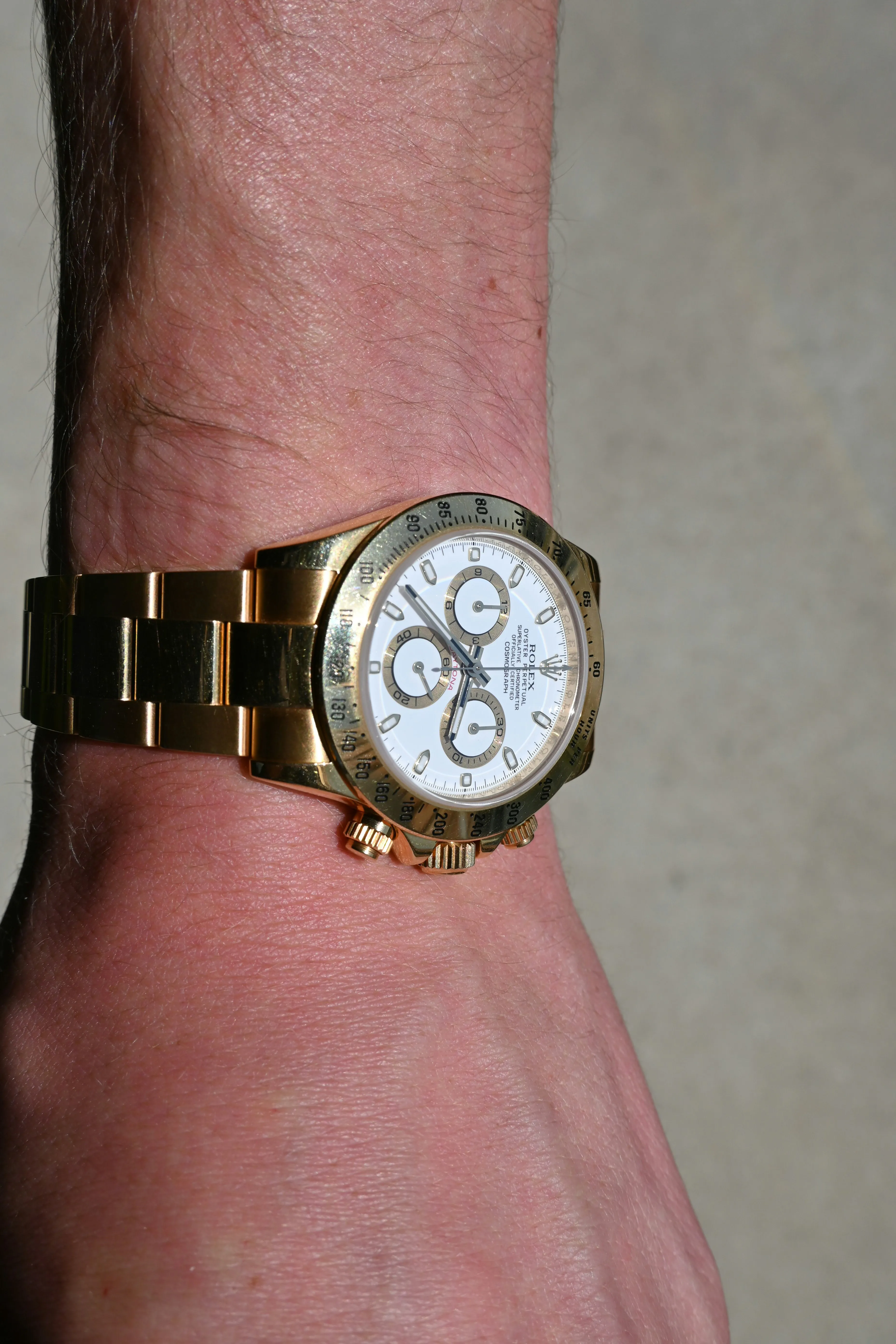 Rolex Daytona 116528 40mm Yellow gold White 20