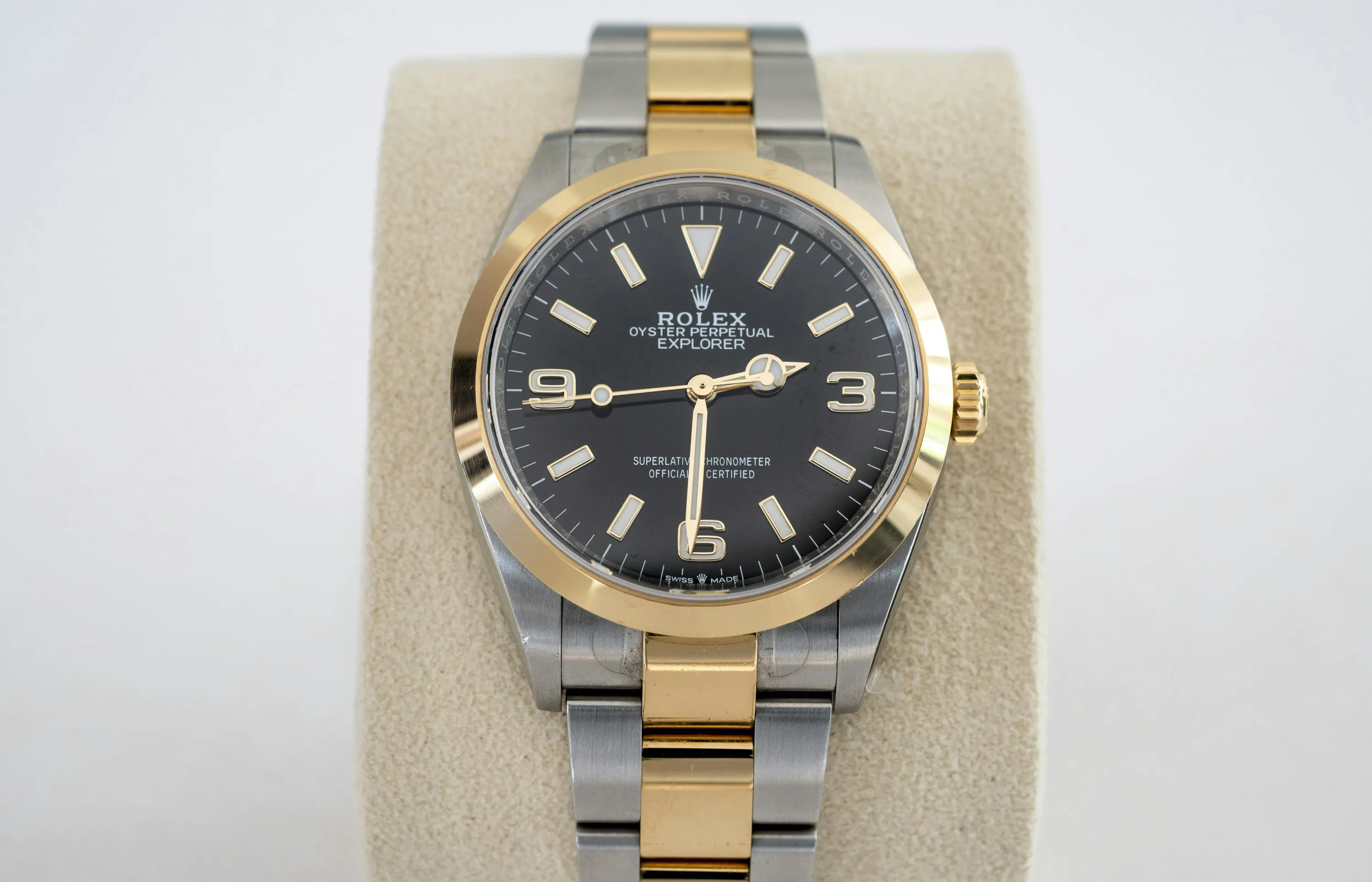 Rolex Explorer 124273 36mm Yellow gold and Stainless steel Black 2