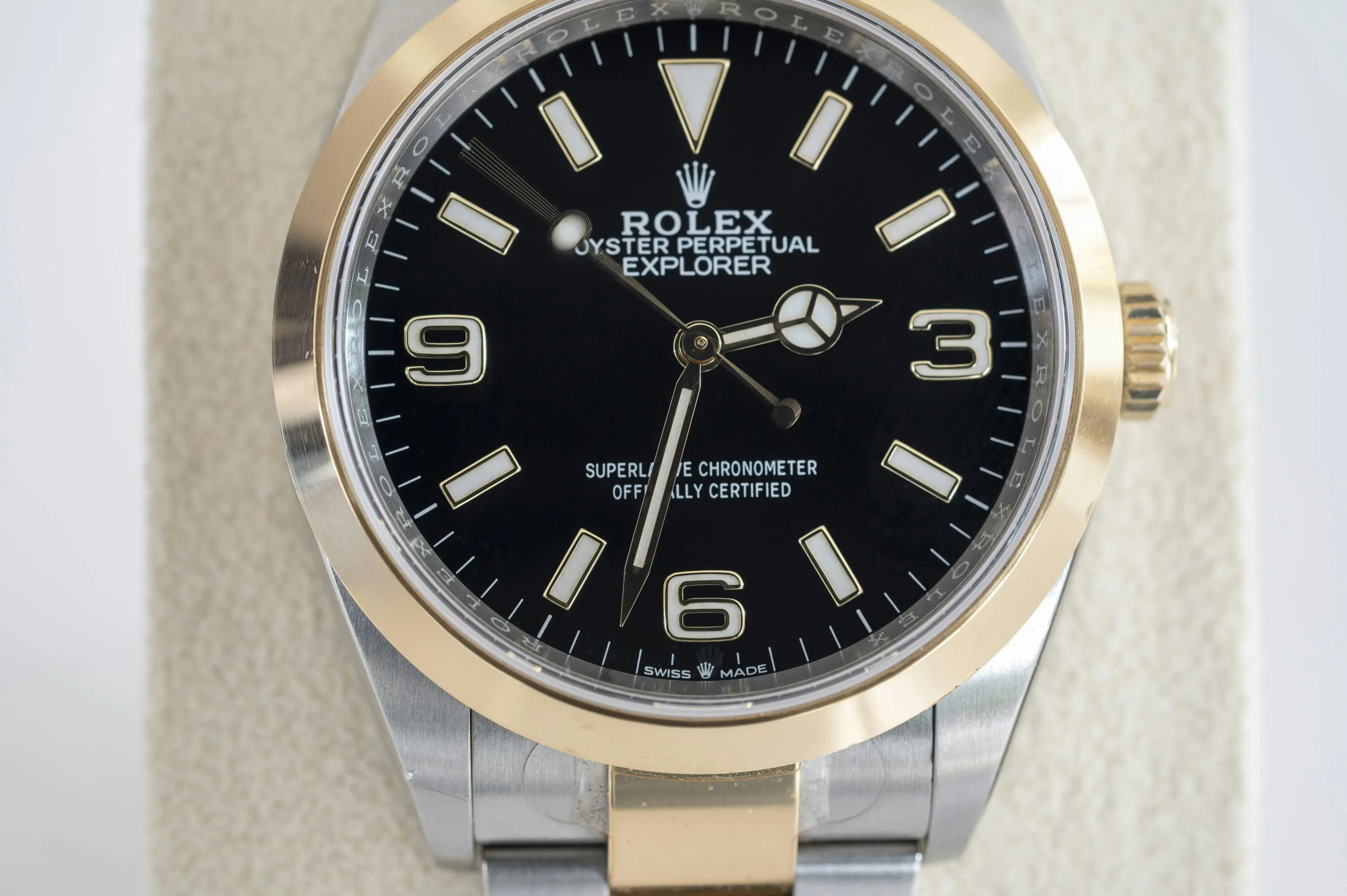 Rolex Explorer 124273 36mm Yellow gold and Stainless steel Black 5