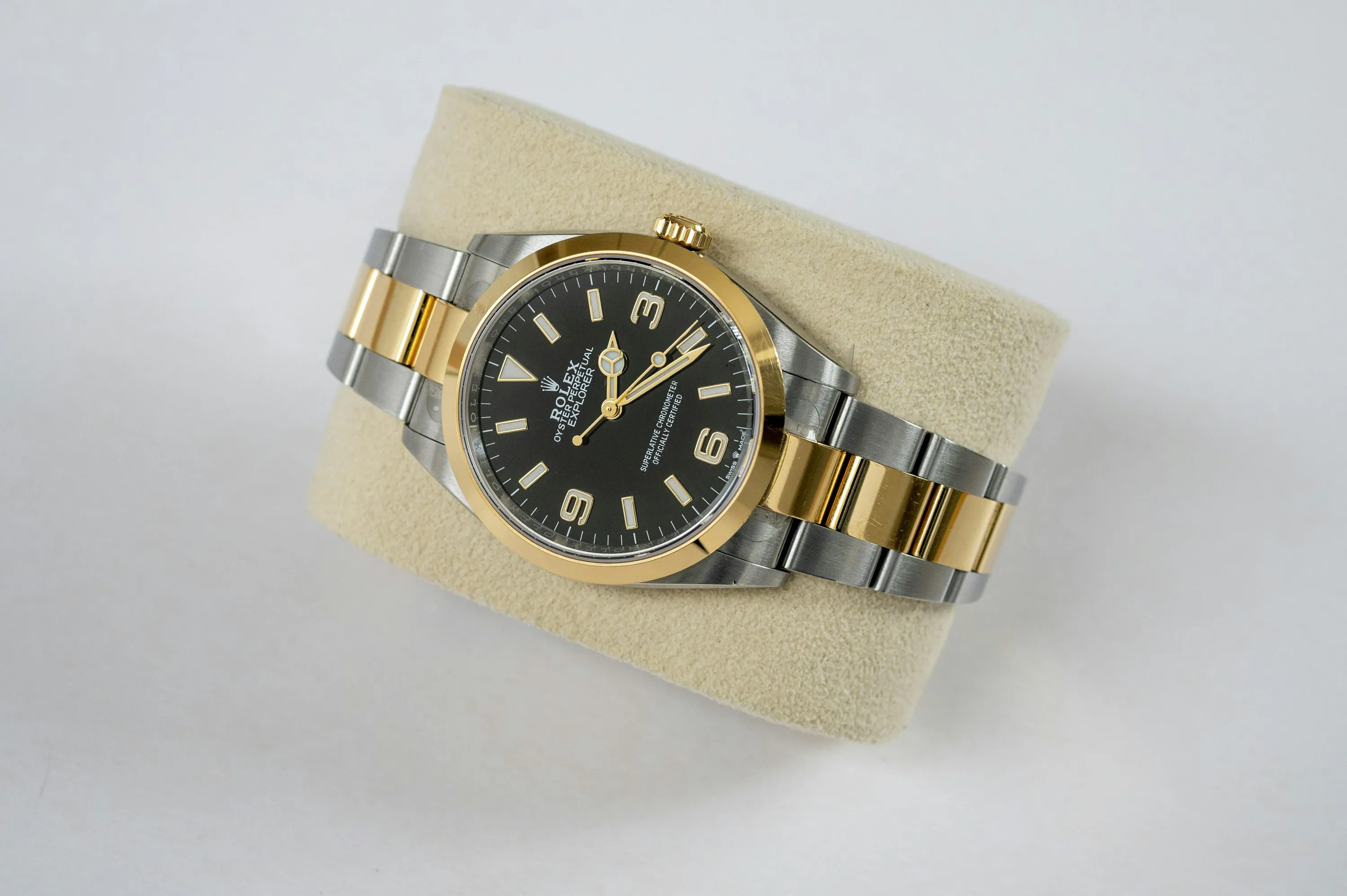 Rolex Explorer 124273 36mm Yellow gold and Stainless steel Black 6