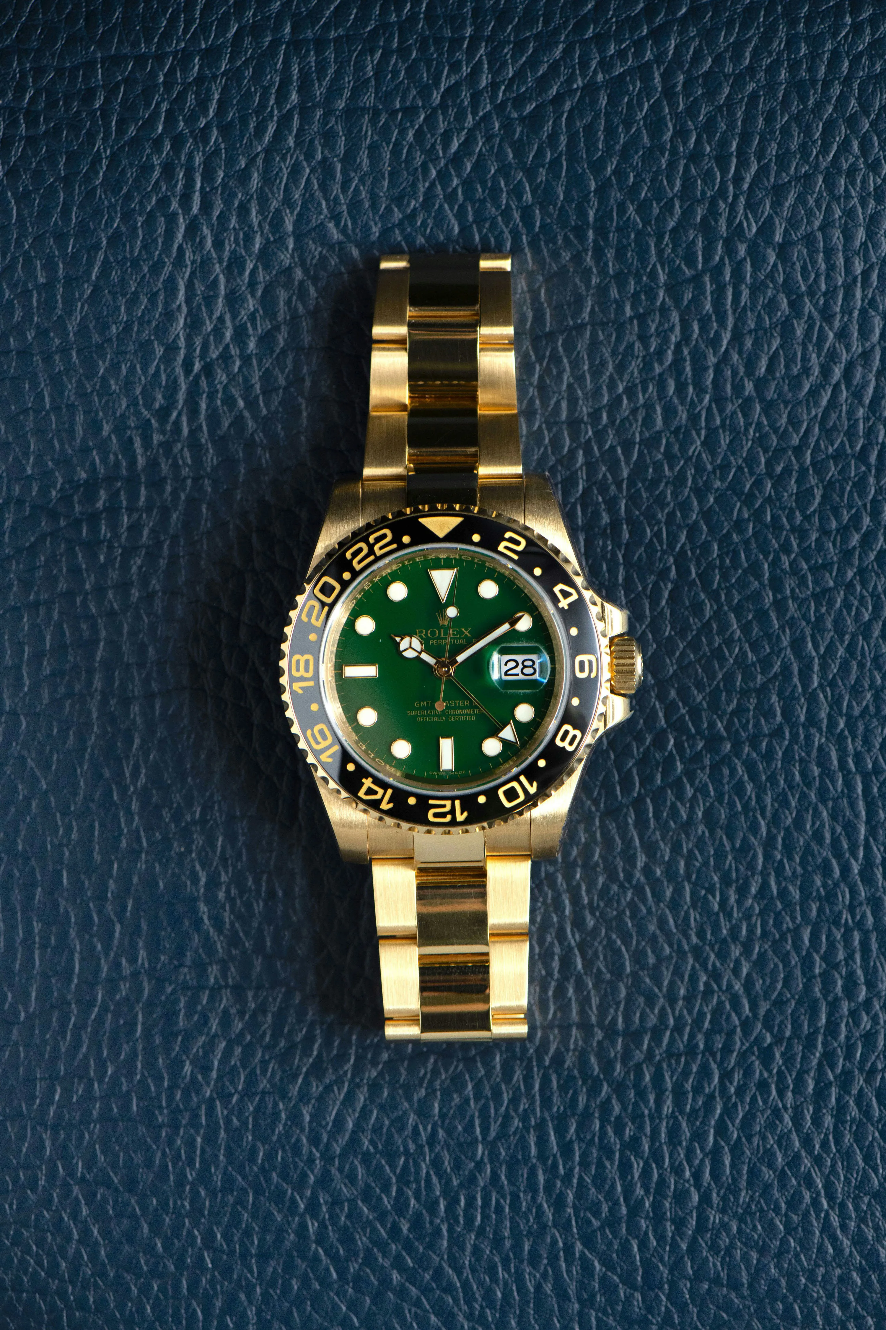 Rolex GMT-Master II 116718LN 40mm Yellow gold Green 5