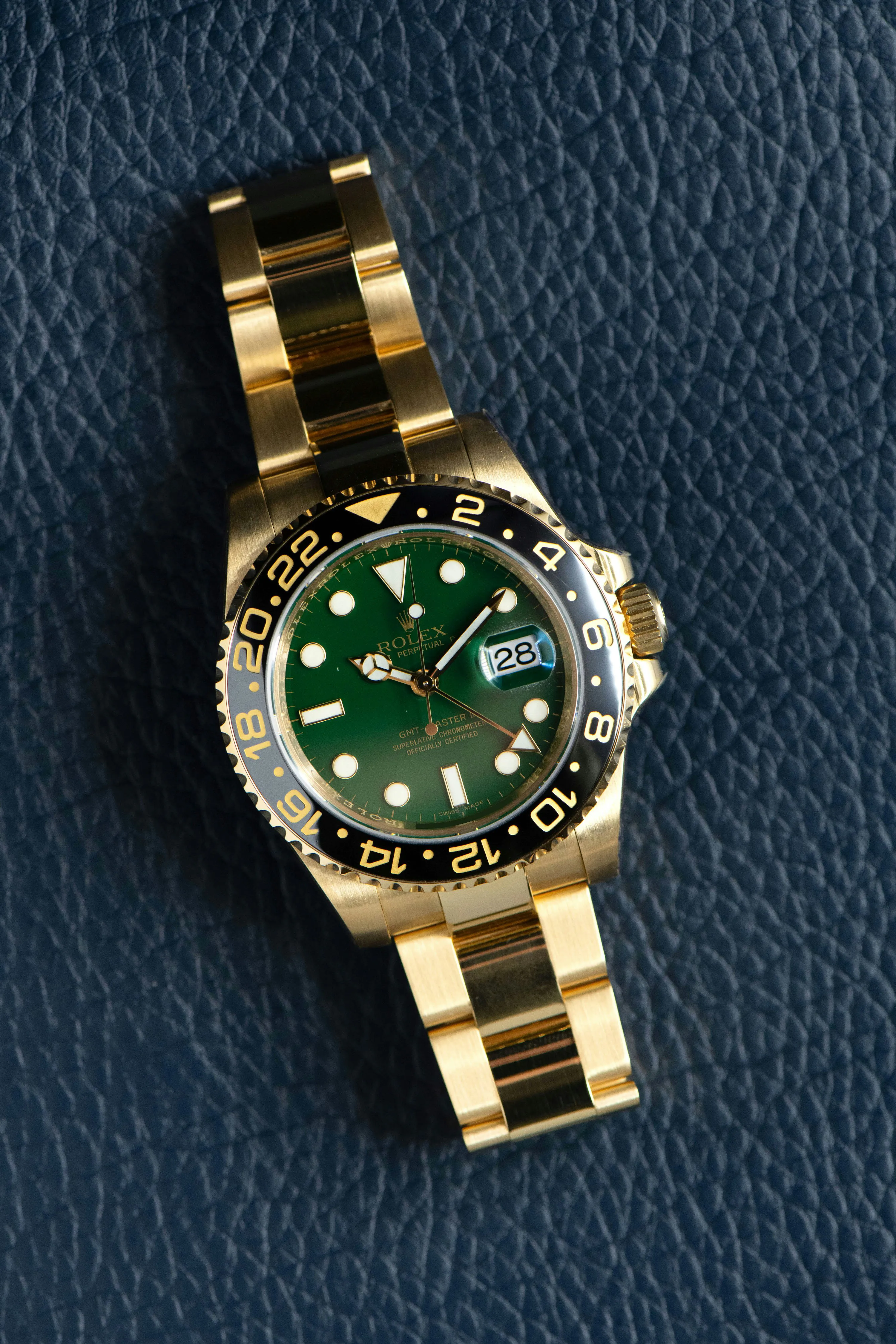 Rolex GMT-Master II 116718LN 40mm Yellow gold Green 6