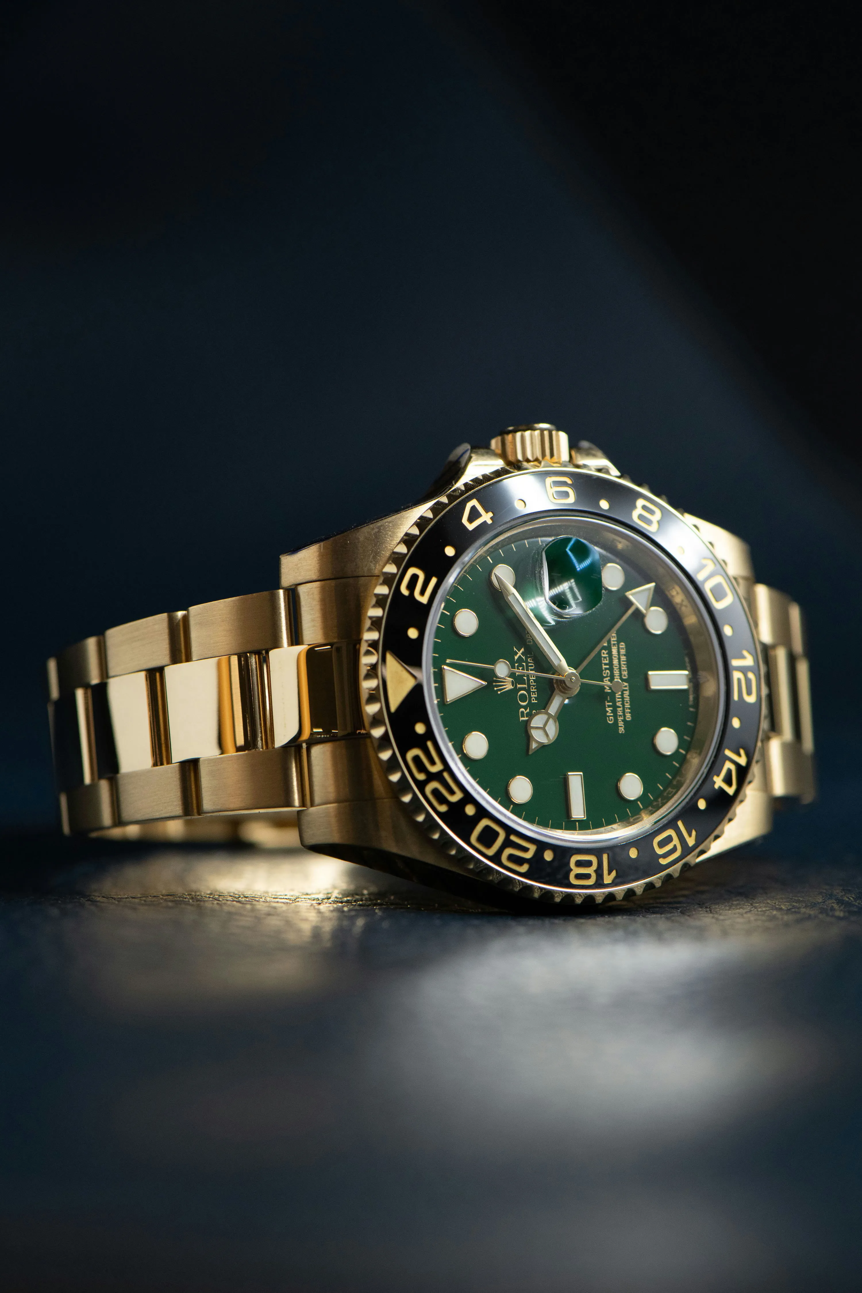 Rolex GMT-Master II 116718LN 40mm Yellow gold Green 7