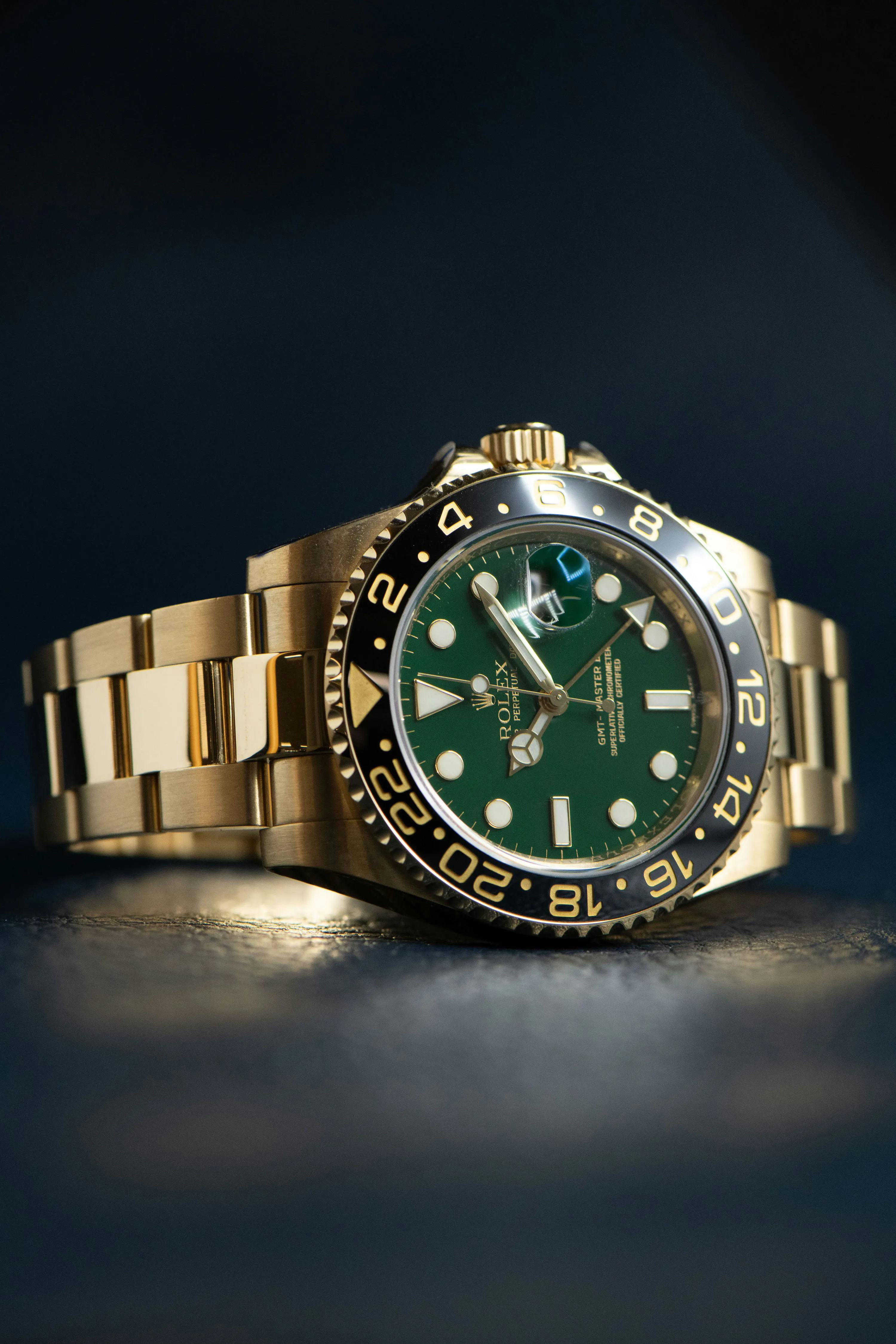 Rolex GMT-Master II 116718LN 40mm Yellow gold Green 8