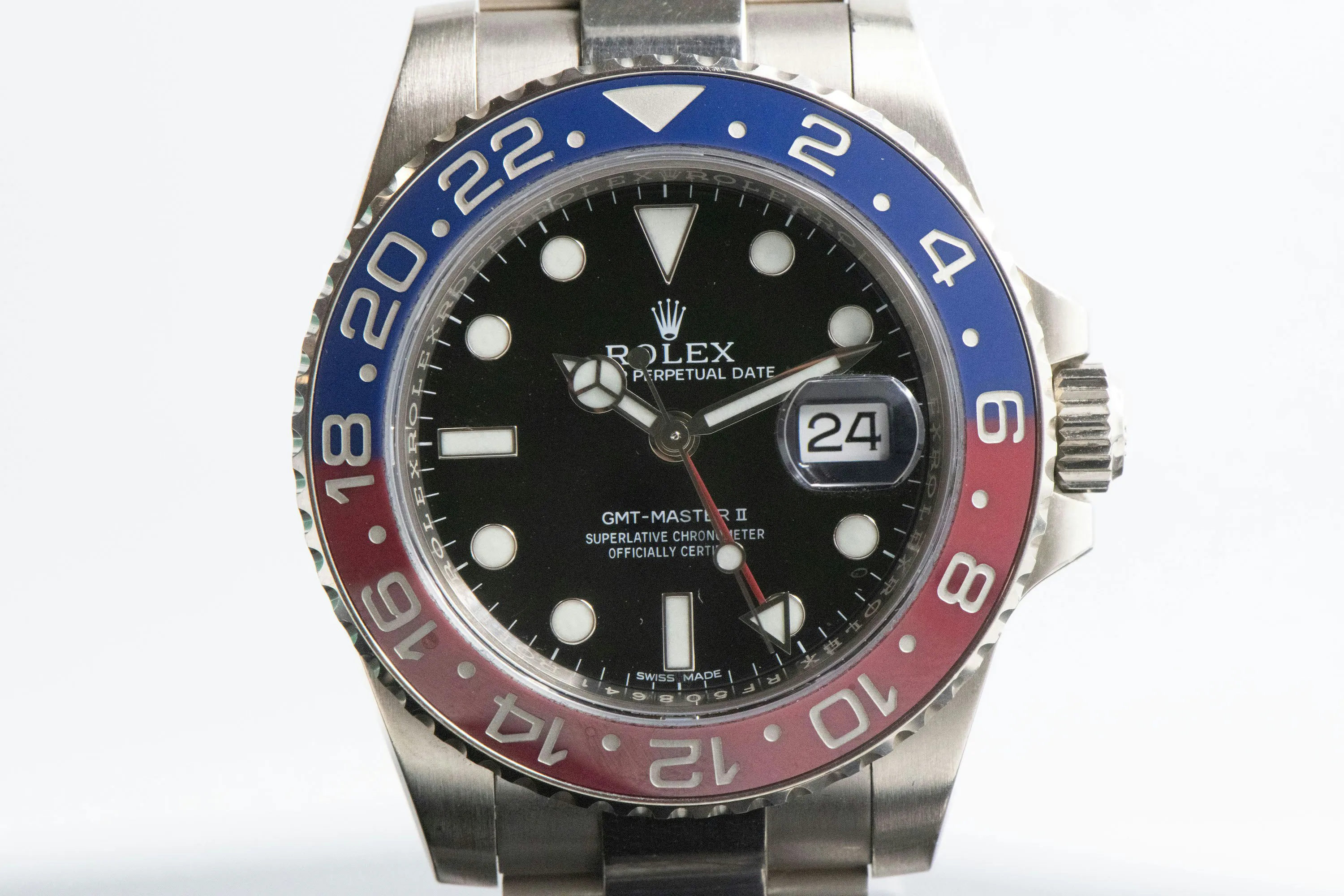 Rolex GMT-Master II 116719BLRO 40mm White gold Black 4