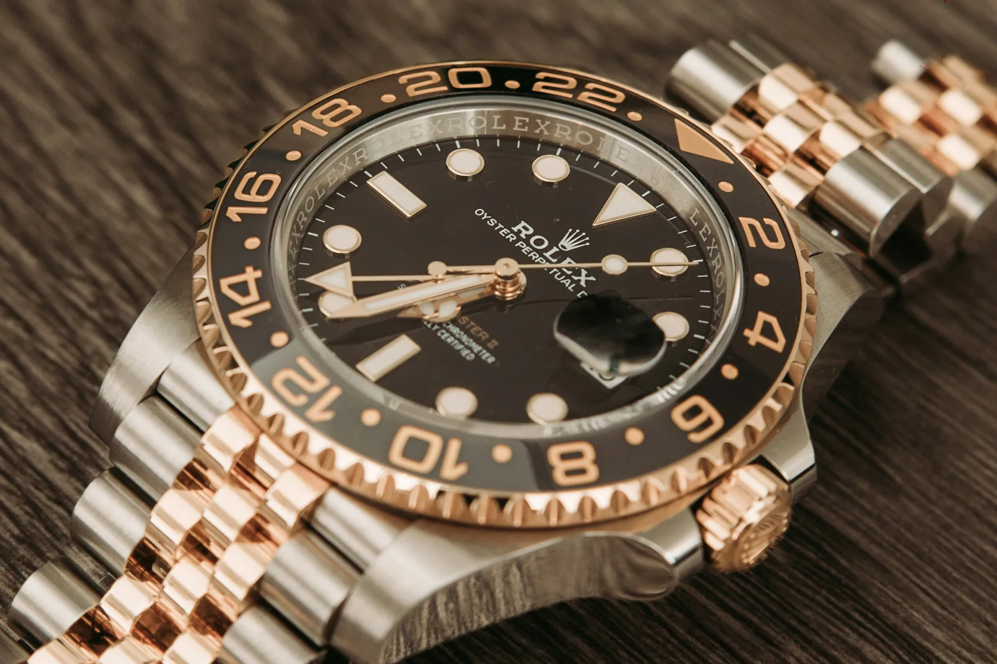 Rolex GMT-Master II 126713GRNR 40mm stainless steel and yellow gold Black 6