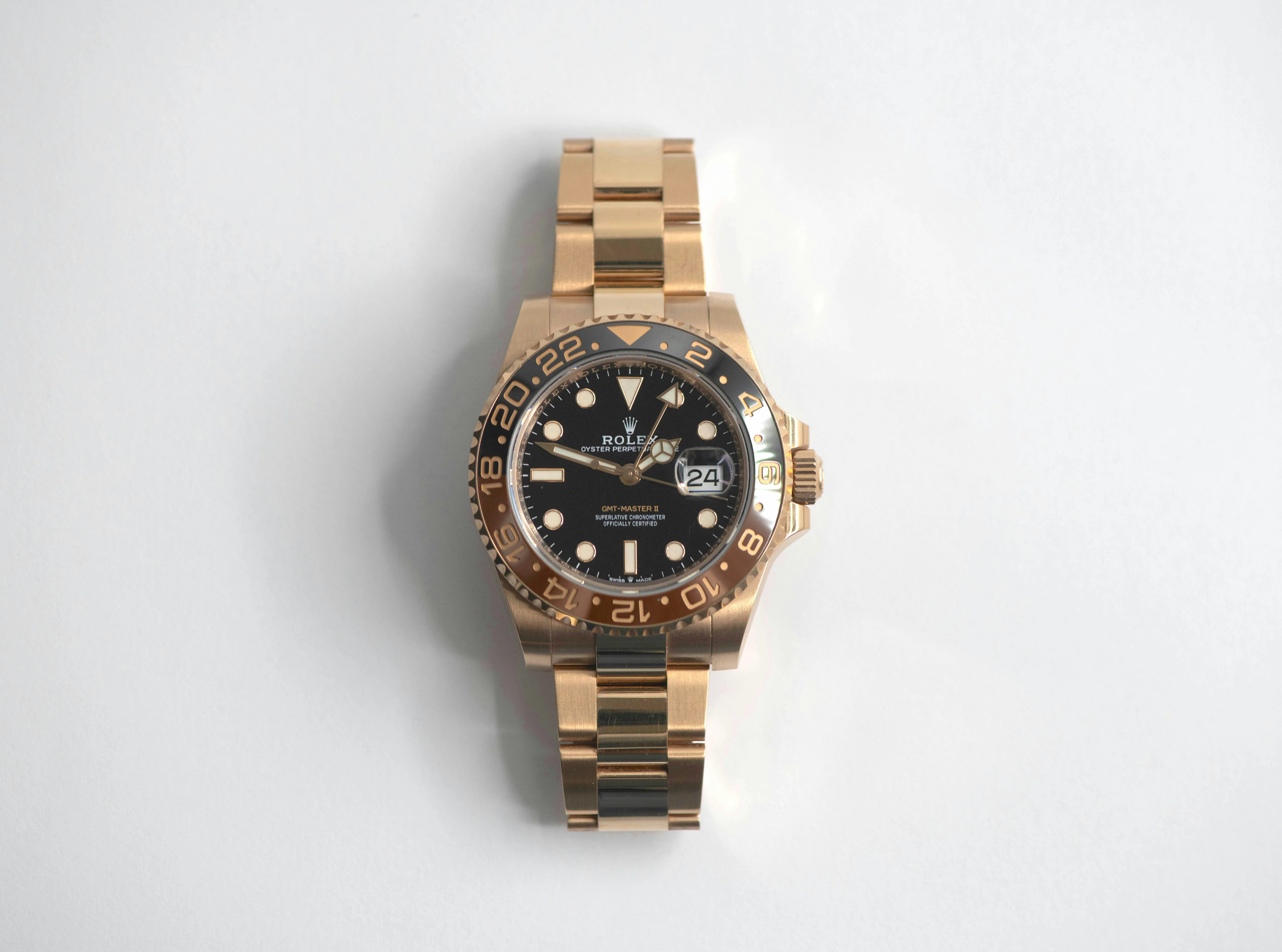 Rolex GMT-Master II 126715CHNR 40mm Rose gold Black 1