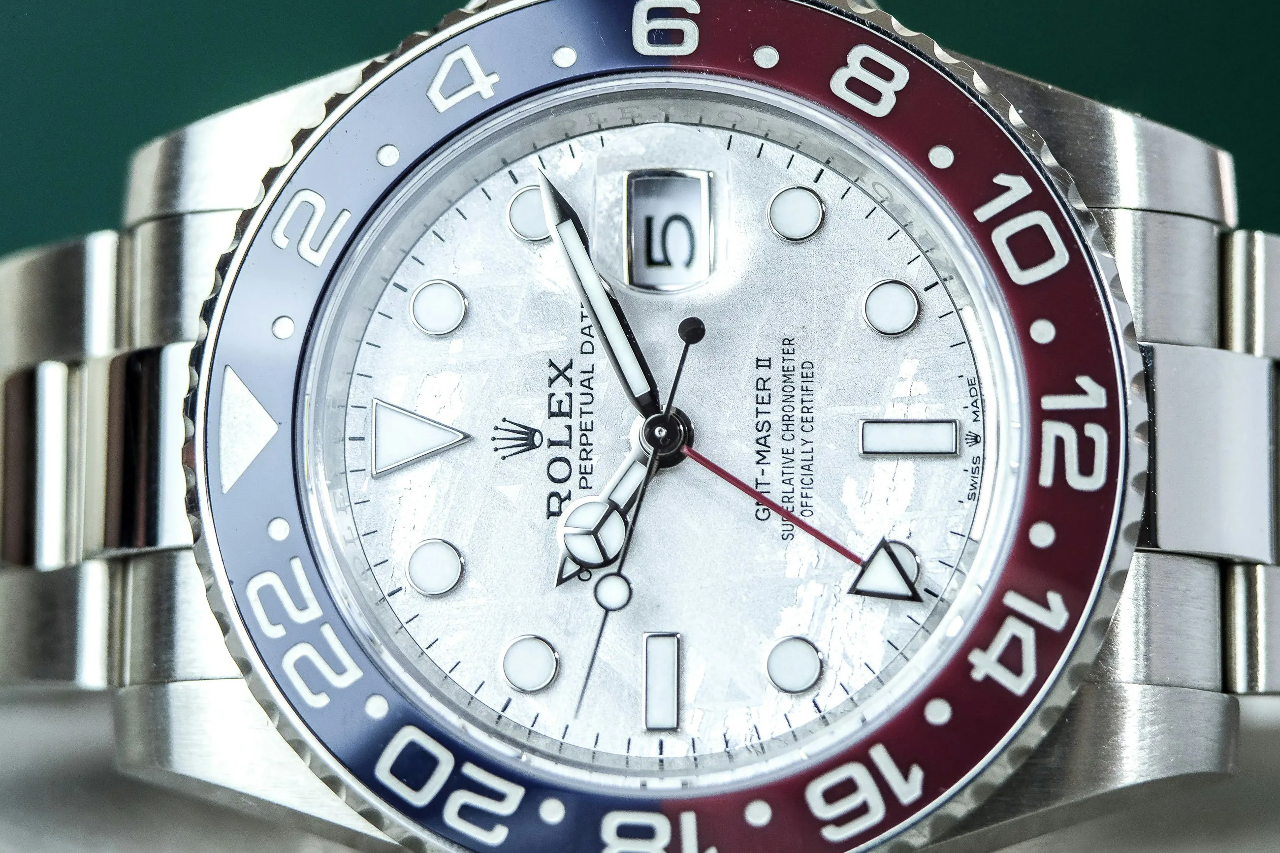 Rolex GMT-Master II 126719BLRO 40mm White gold Meteorite 18