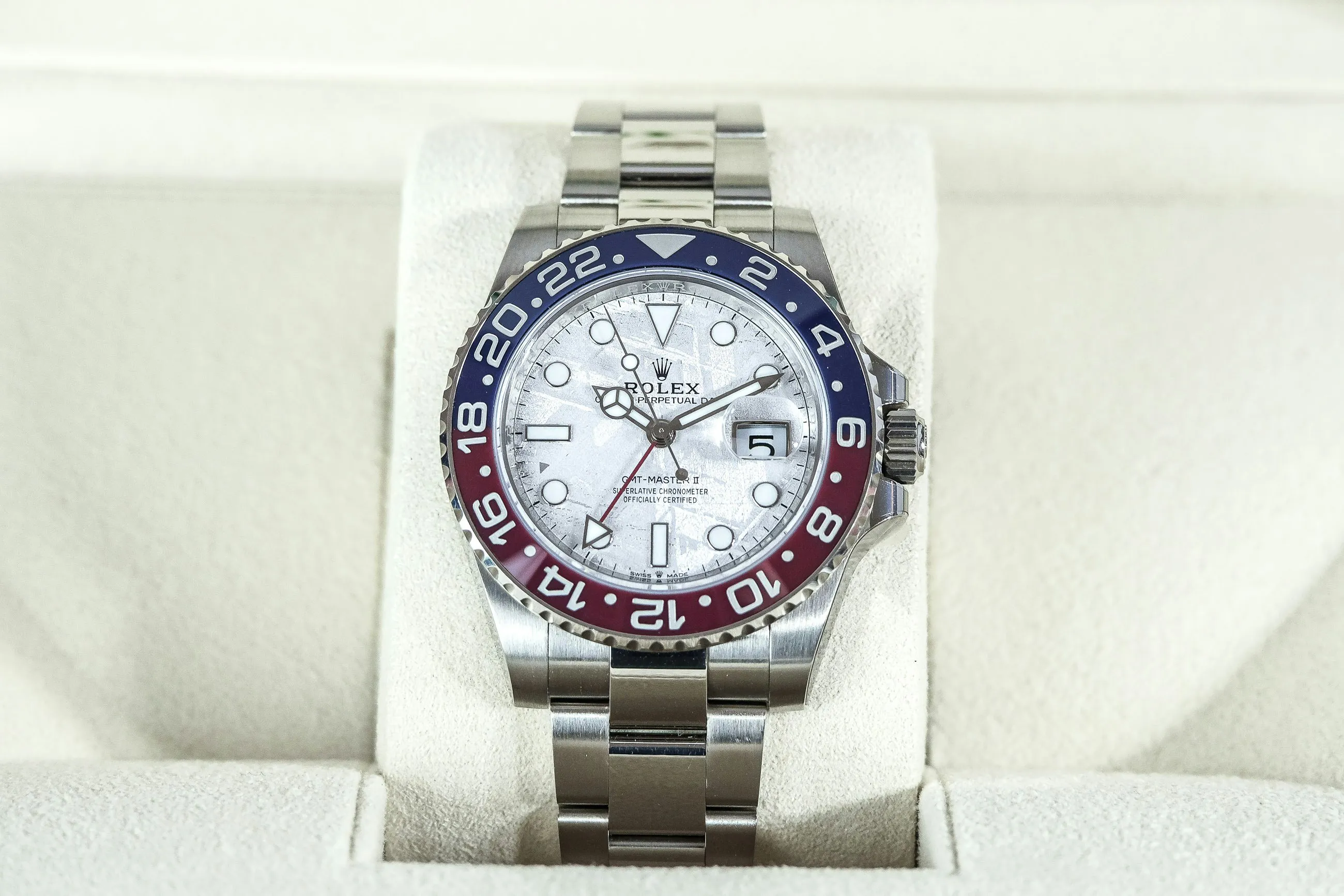 Rolex GMT-Master II 126719BLRO 40mm White gold Meteorite 3